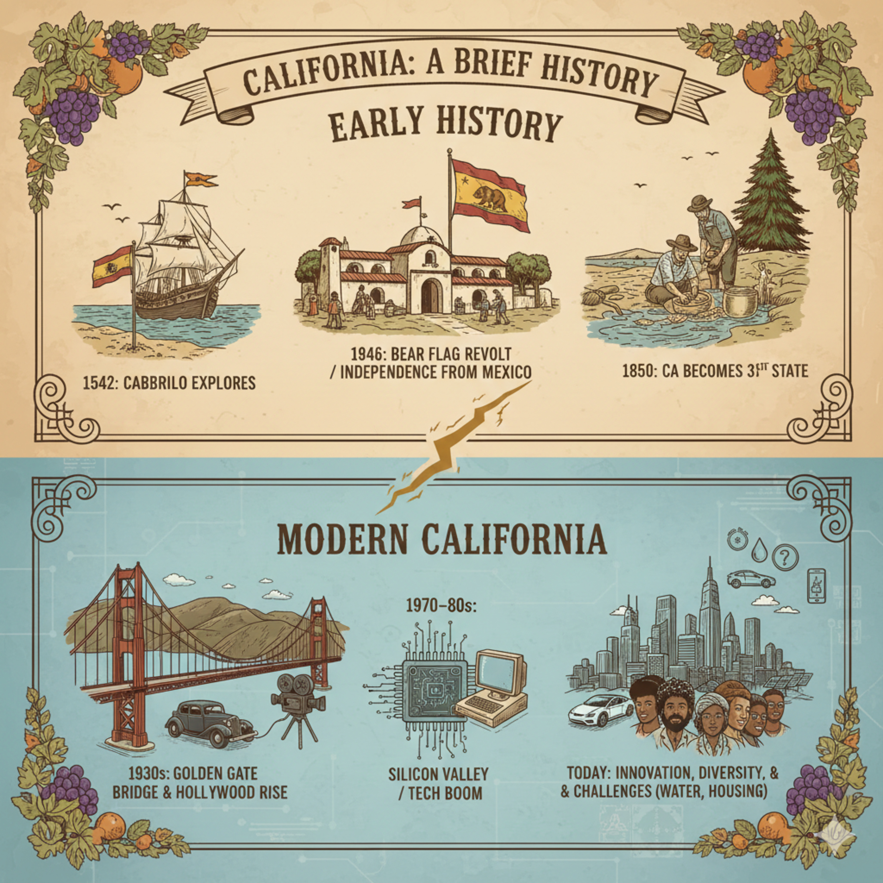 history of the Californian Dream episode artwork