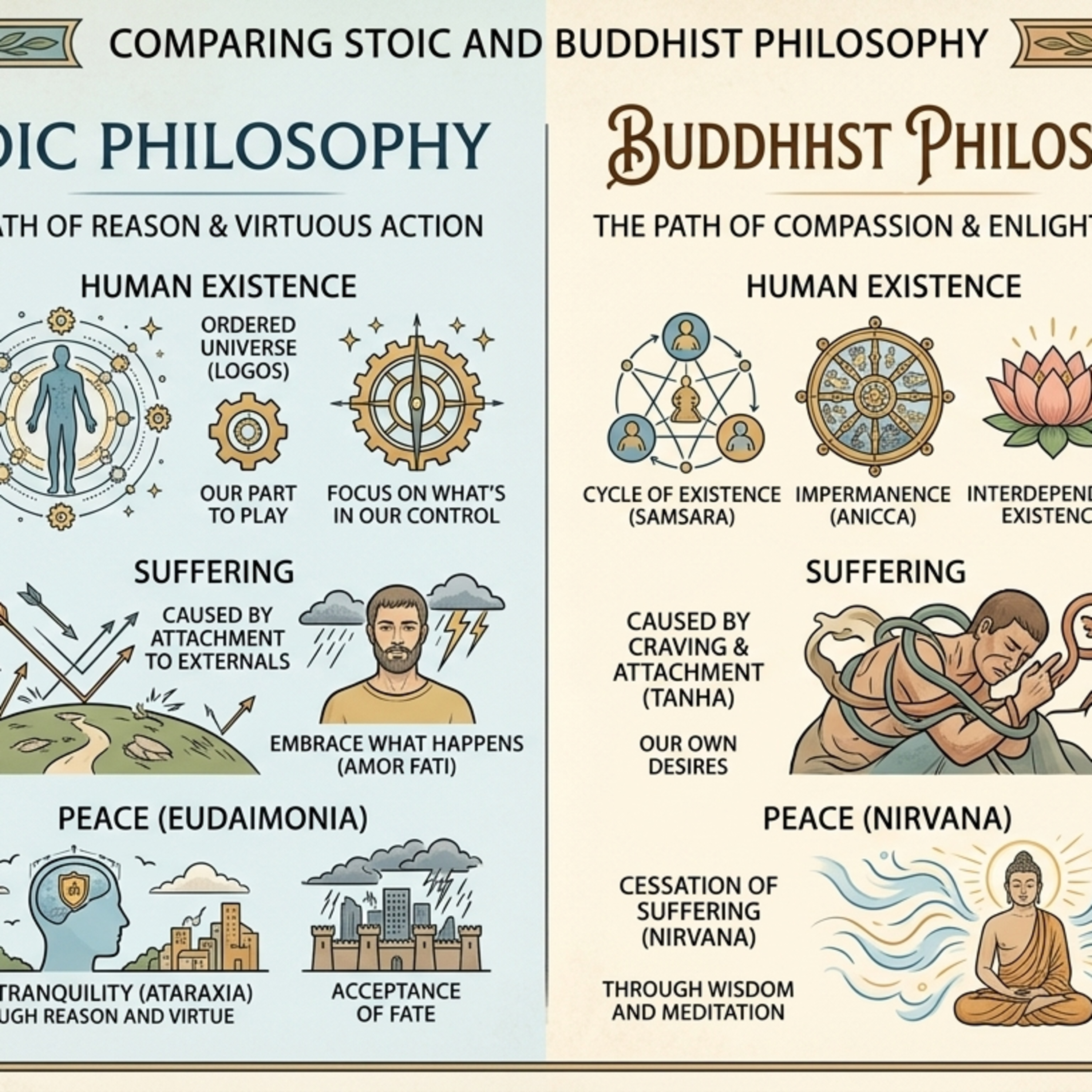 Comparing Stoic Philosophy to Buddhism episode artwork