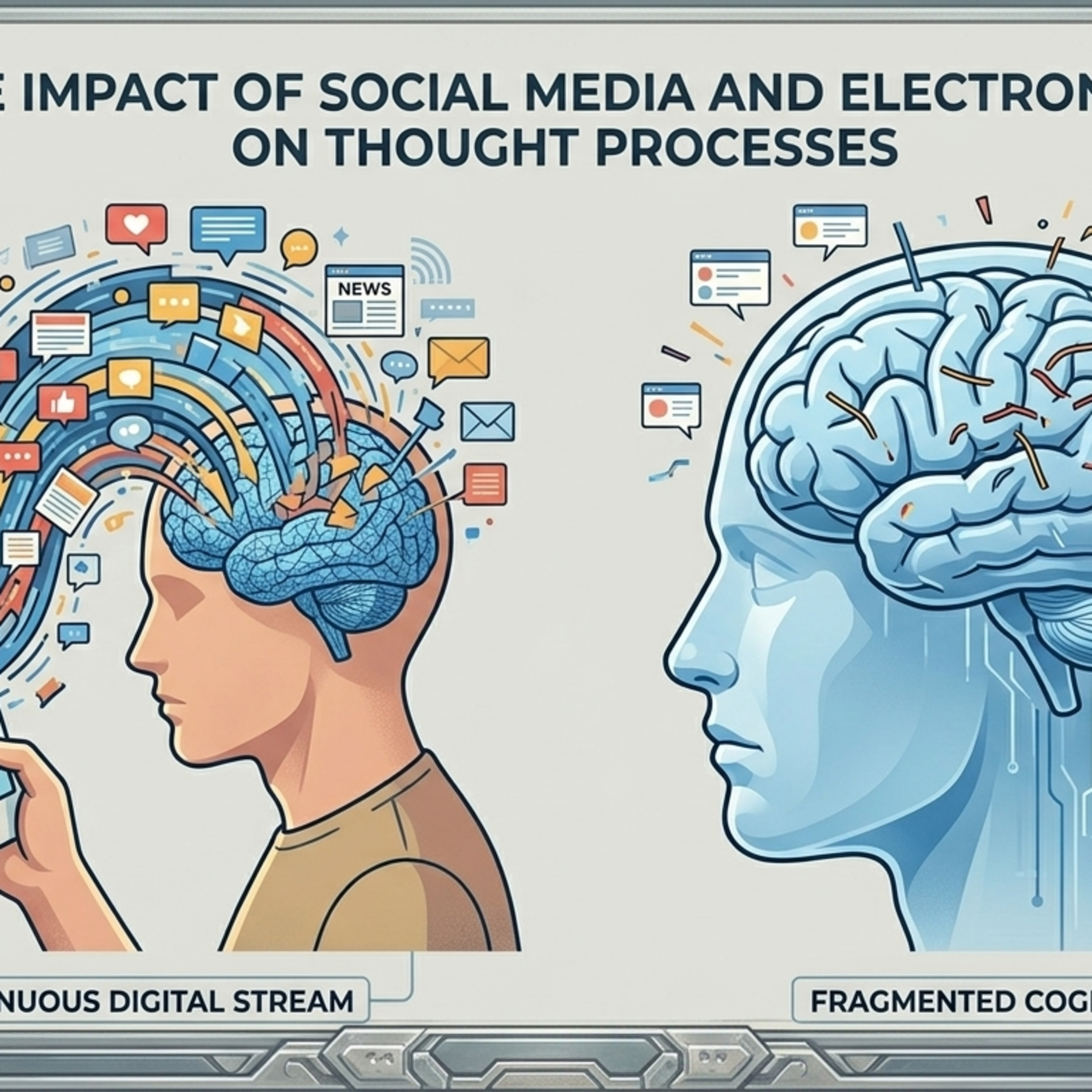 Findings of the impact of social media end electronics on our thought processes. episode artwork