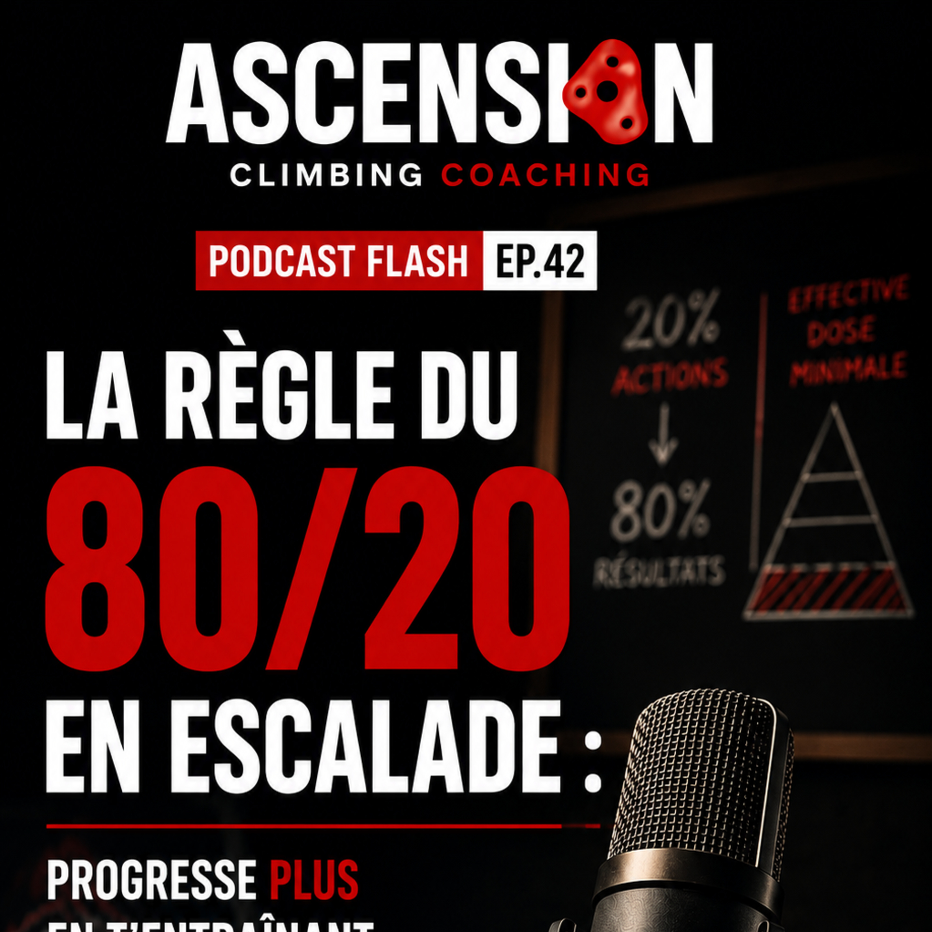 La règle du 80/20 en escalade : progresse plus en t'entraînant moins – Podcast Flash Ep.42 episode artwork