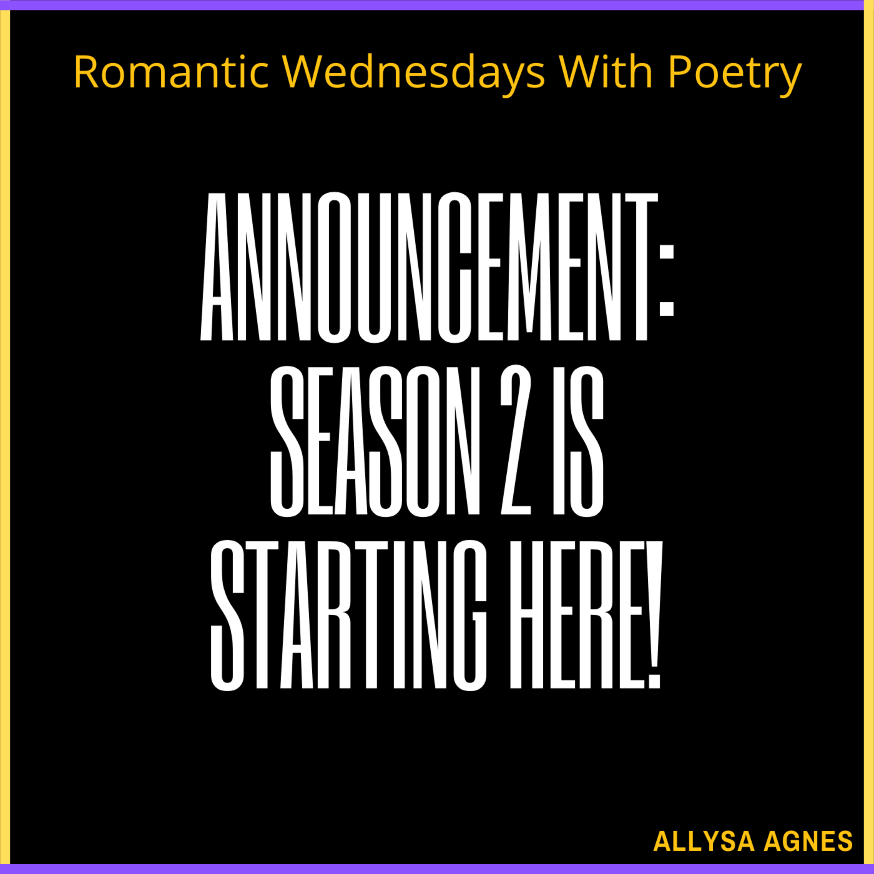 Romantic Wednesdays With Poetry