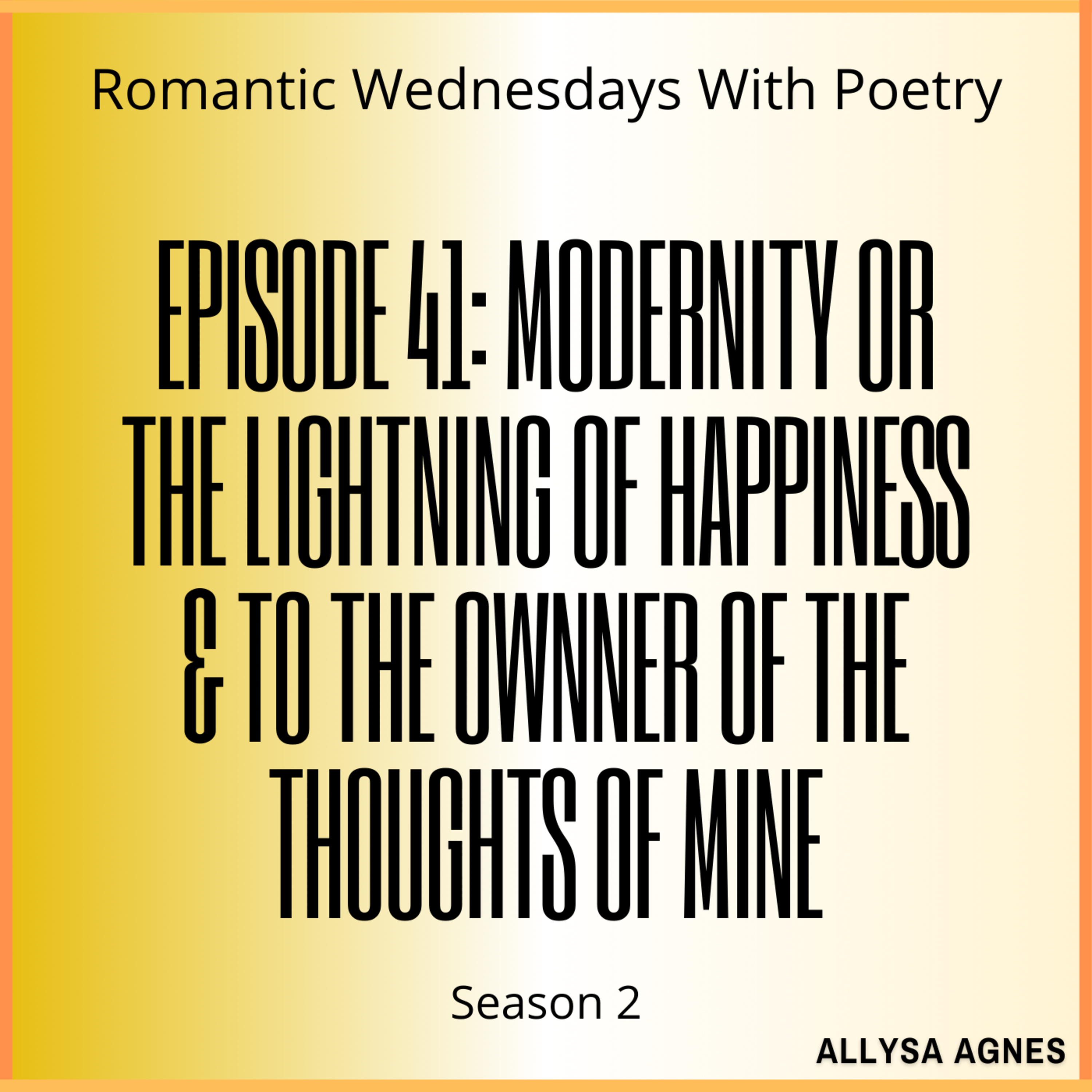 Romantic Wednesdays With Poetry