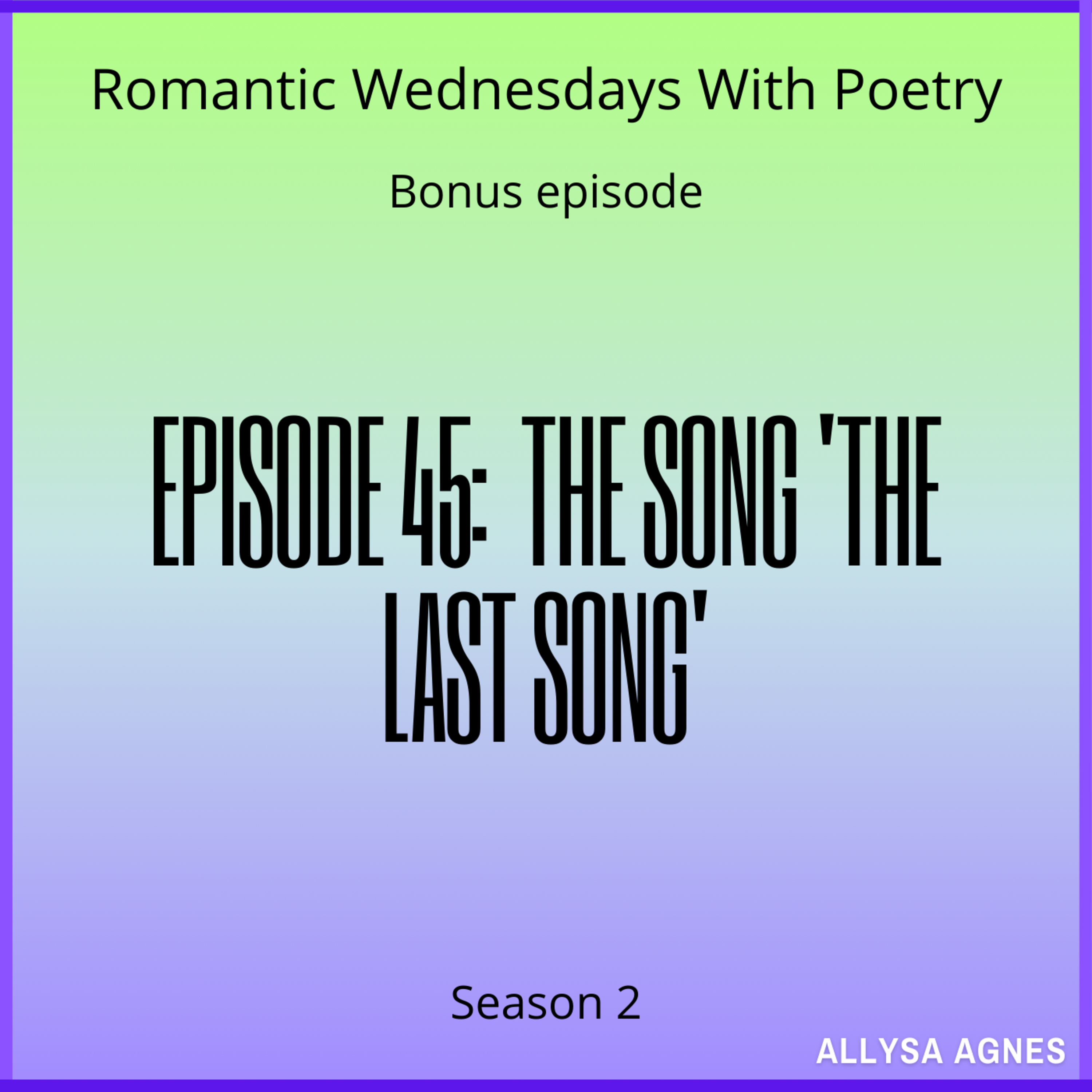 Romantic Wednesdays With Poetry