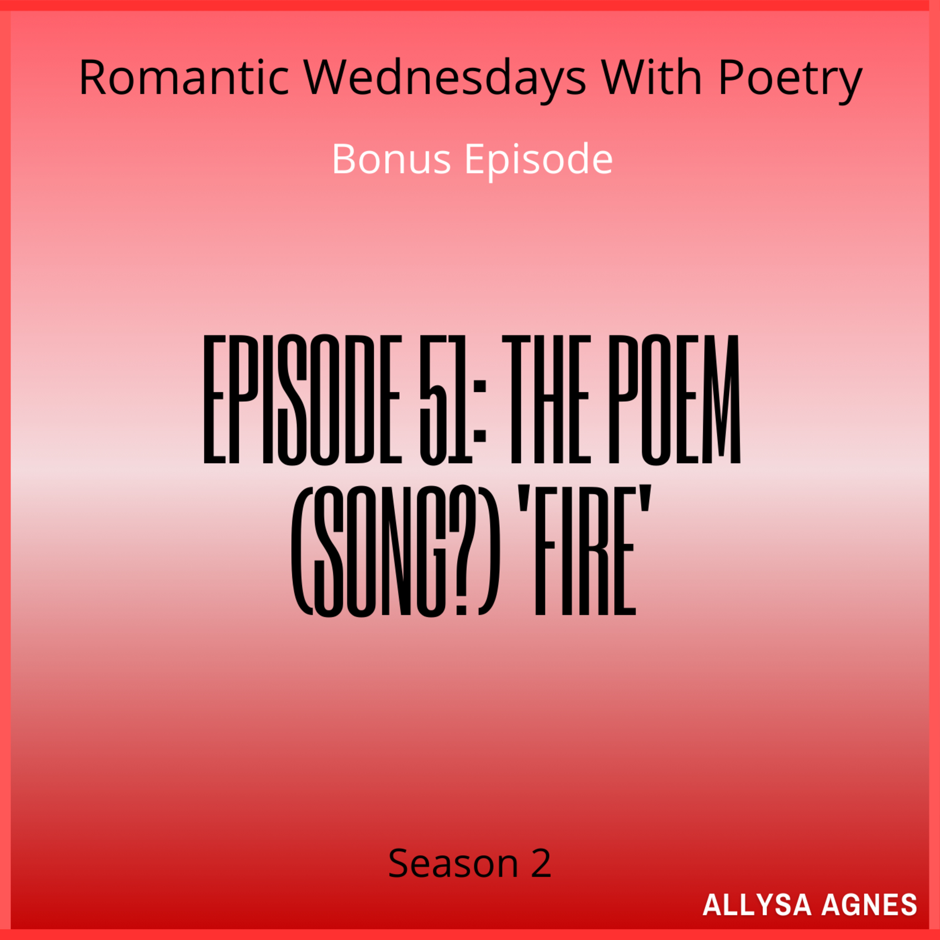 Romantic Wednesdays With Poetry