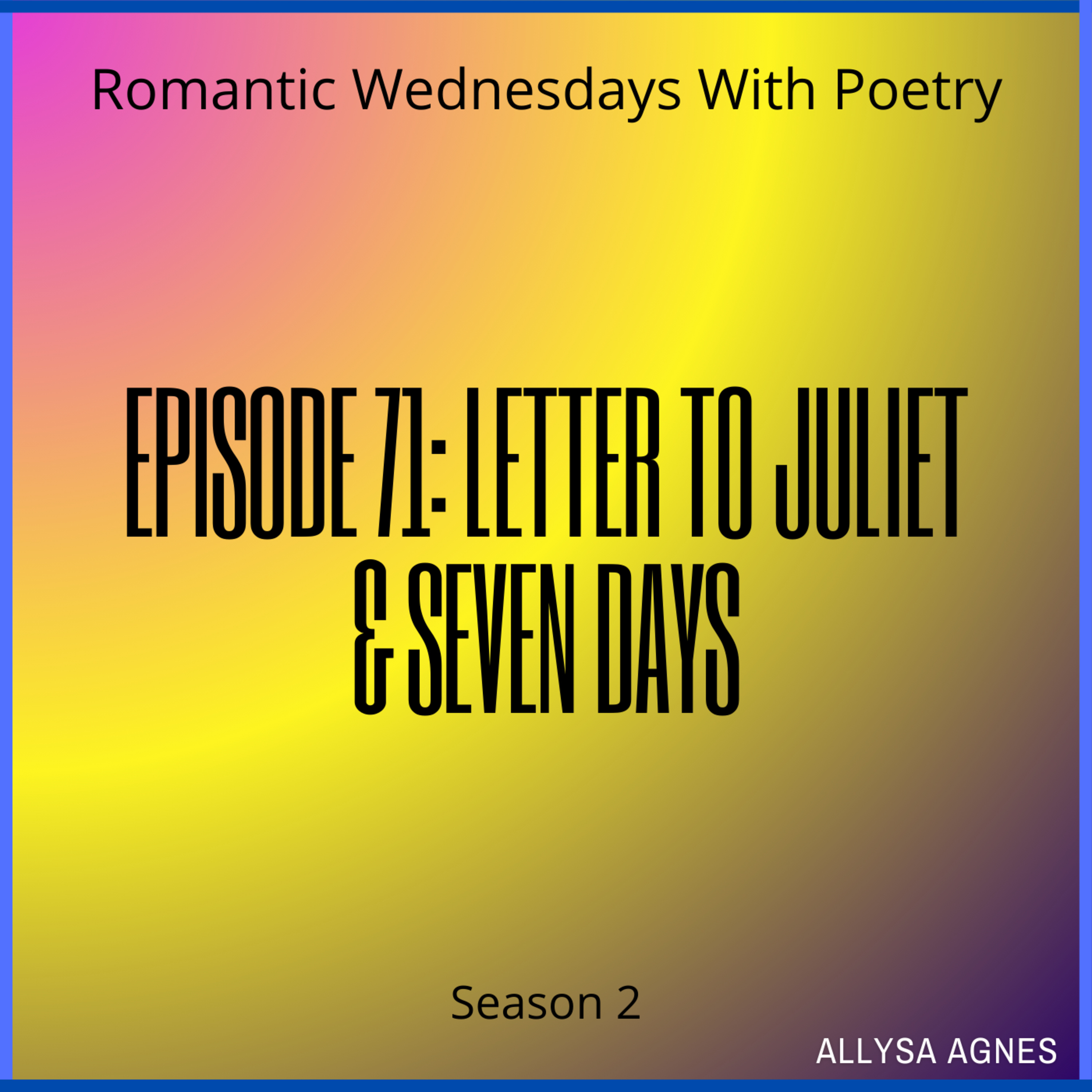 Romantic Wednesdays With Poetry