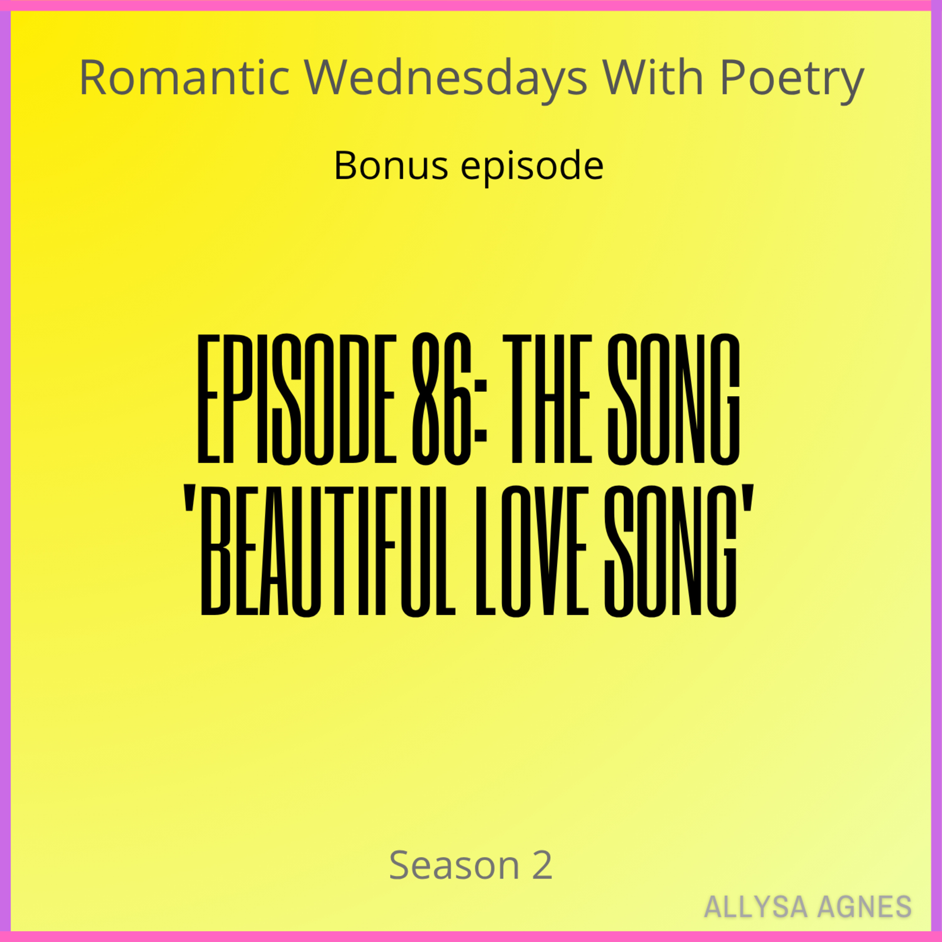 Romantic Wednesdays With Poetry