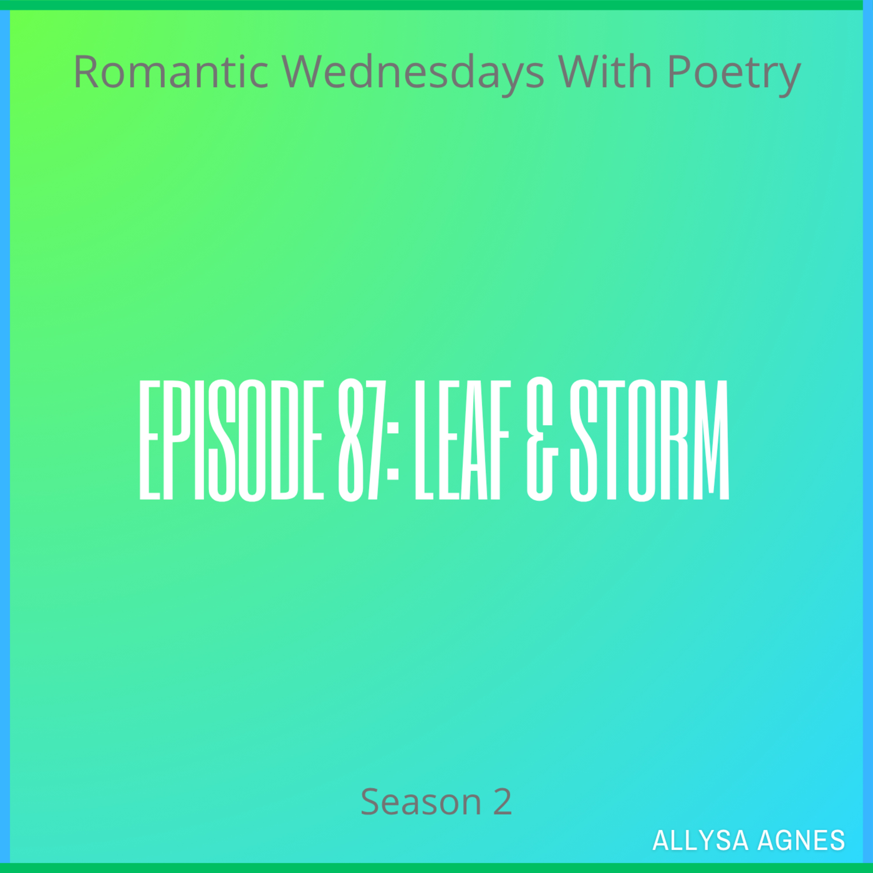 Romantic Wednesdays With Poetry