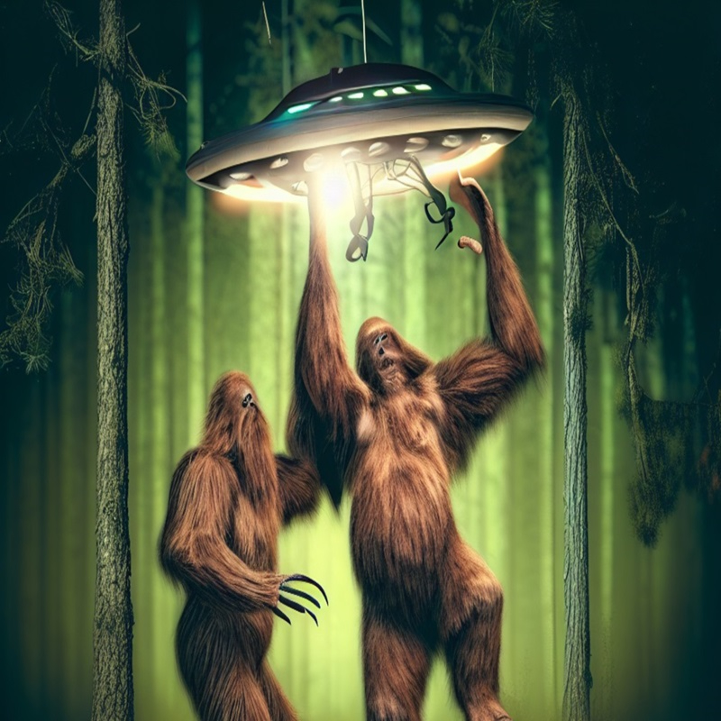 Territorial Sasquatch Encounters Exceptional Unusual Abilities Road-workers Observe Sasquatches Skookum  episode artwork