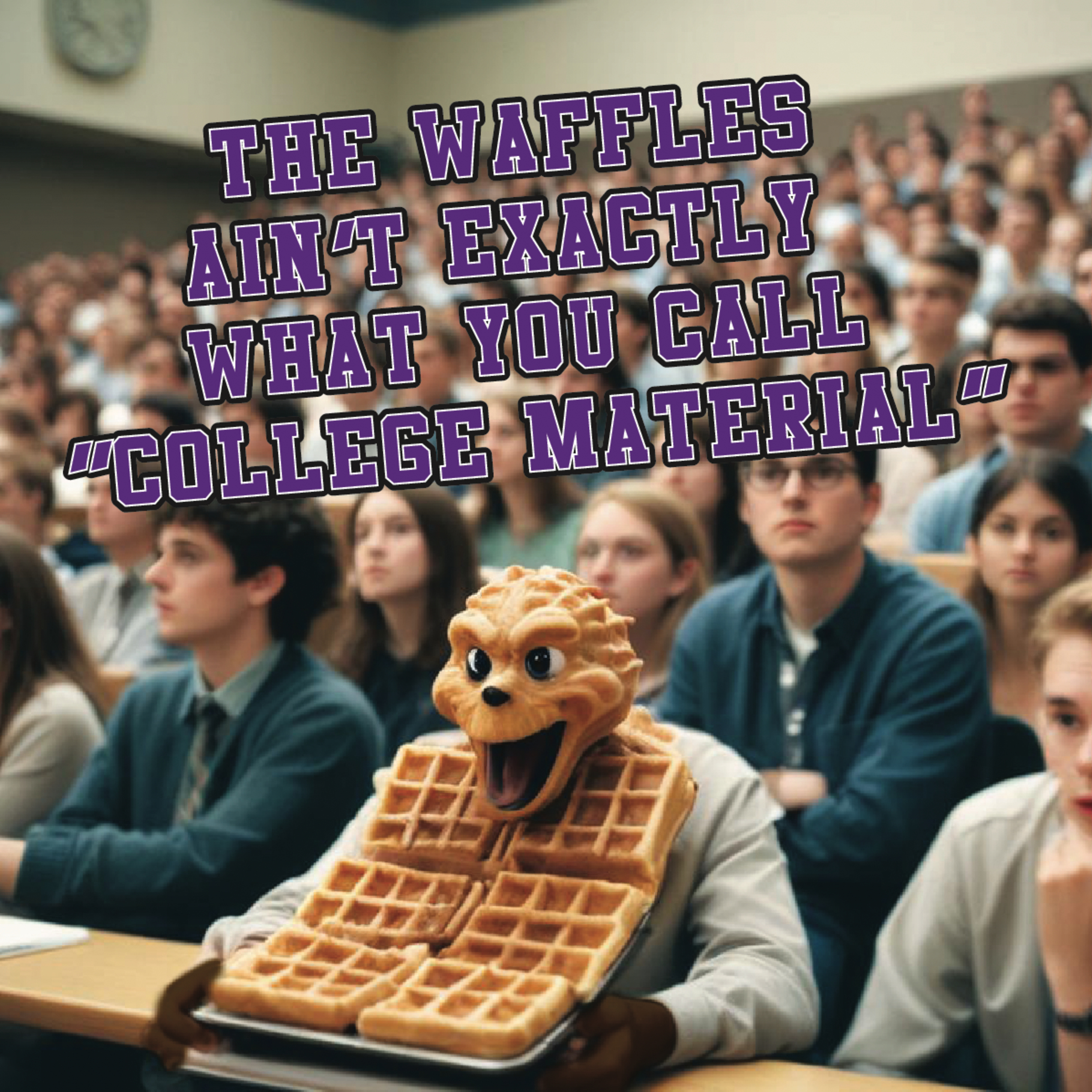 The Waffles Ain't Exactly What You Call "College Material" episode artwork