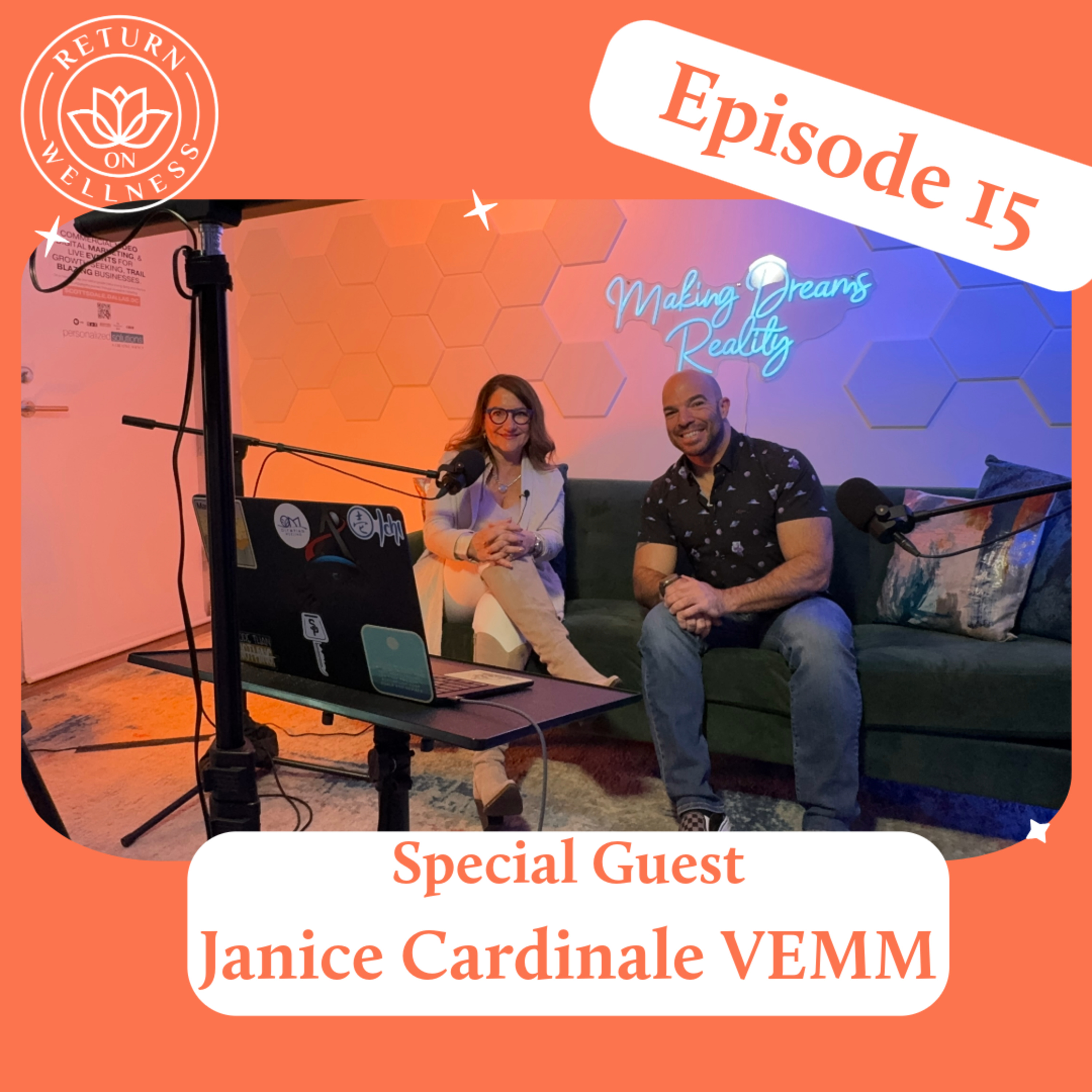 Return on Wellness Episode 15 - Janice Cardinale VEMM: The Founder of Event Minds Matter episode artwork