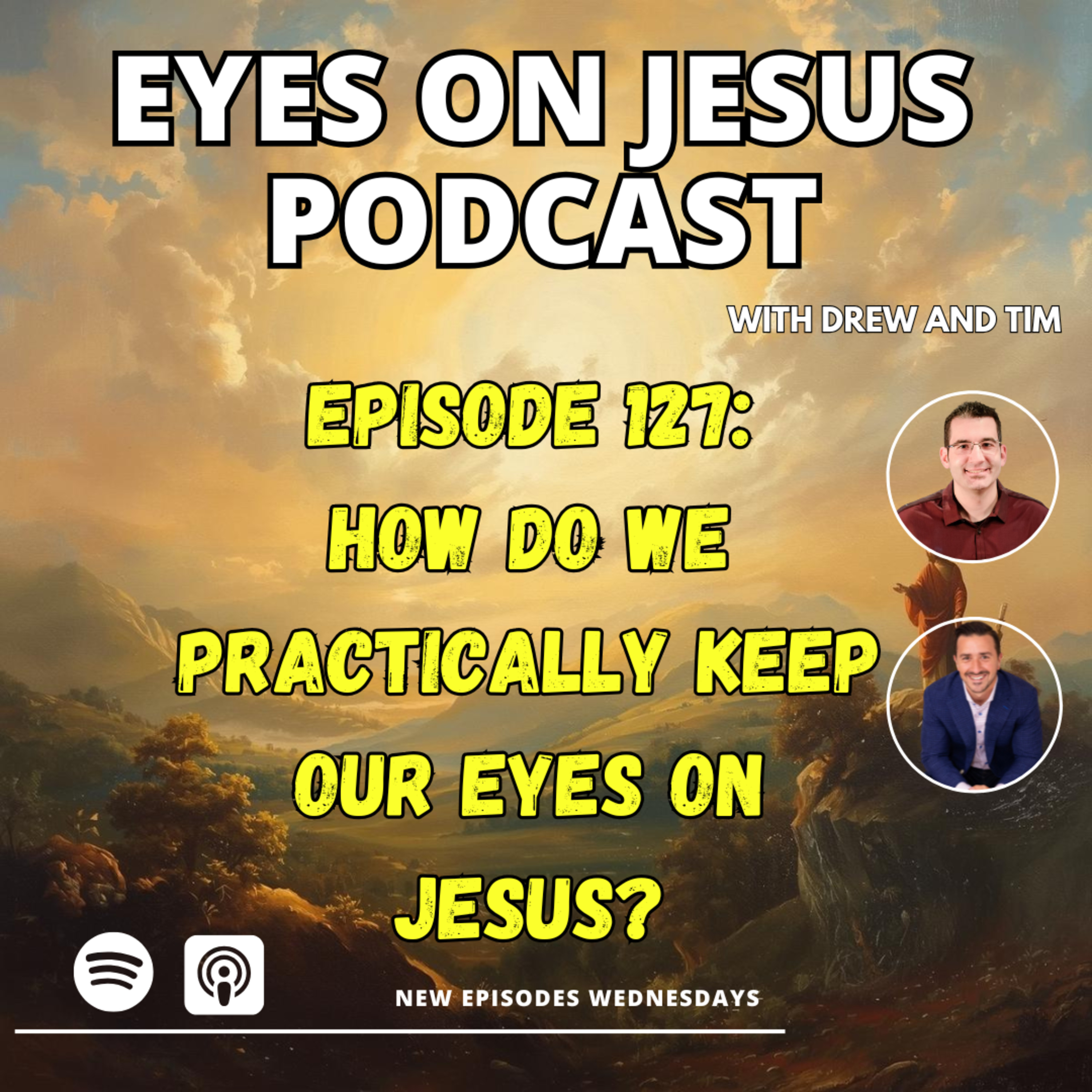 How do we keep our eyes on Jesus when we can't see Him?