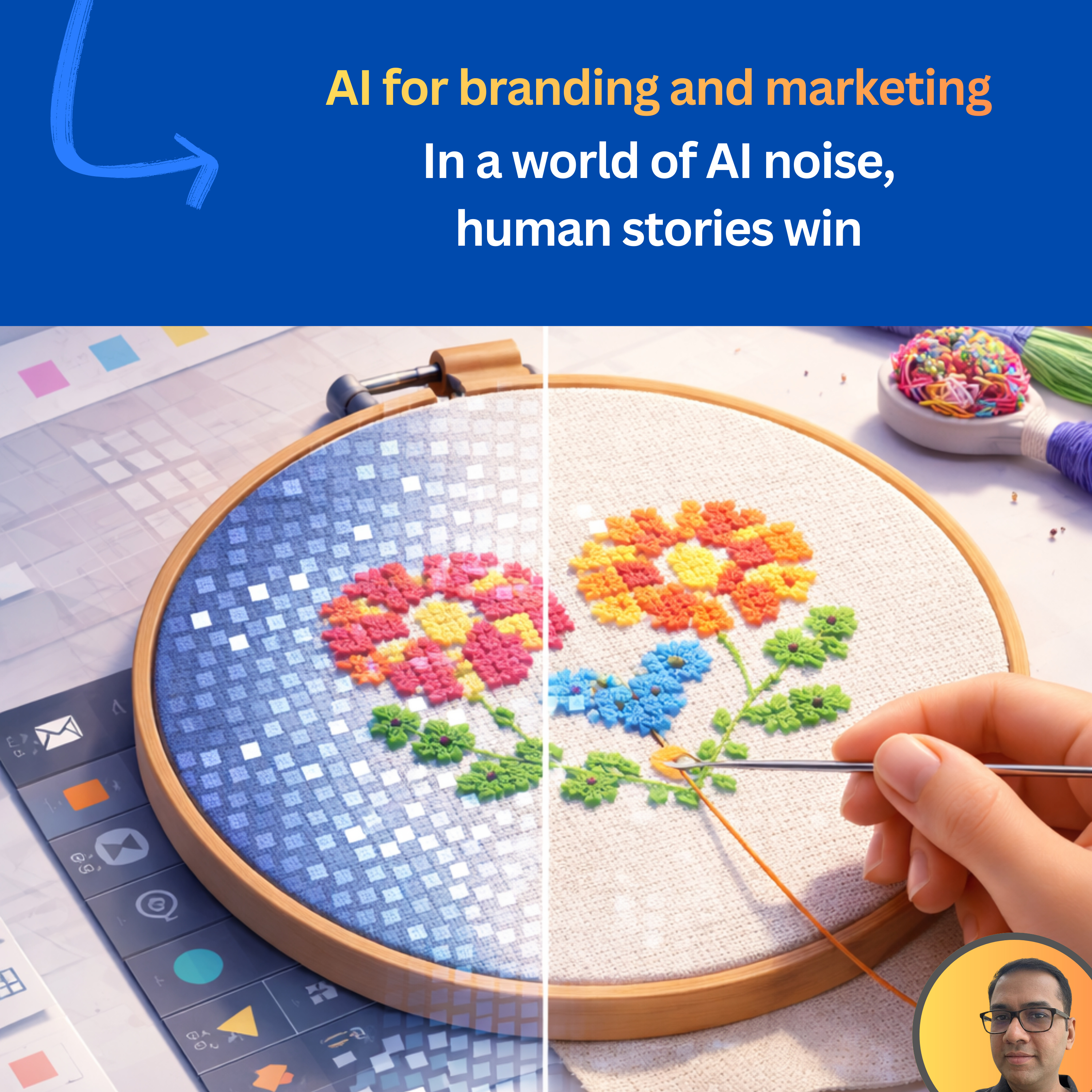 #127: AI for branding and marketing: In a world of AI noise, human stories win episode artwork