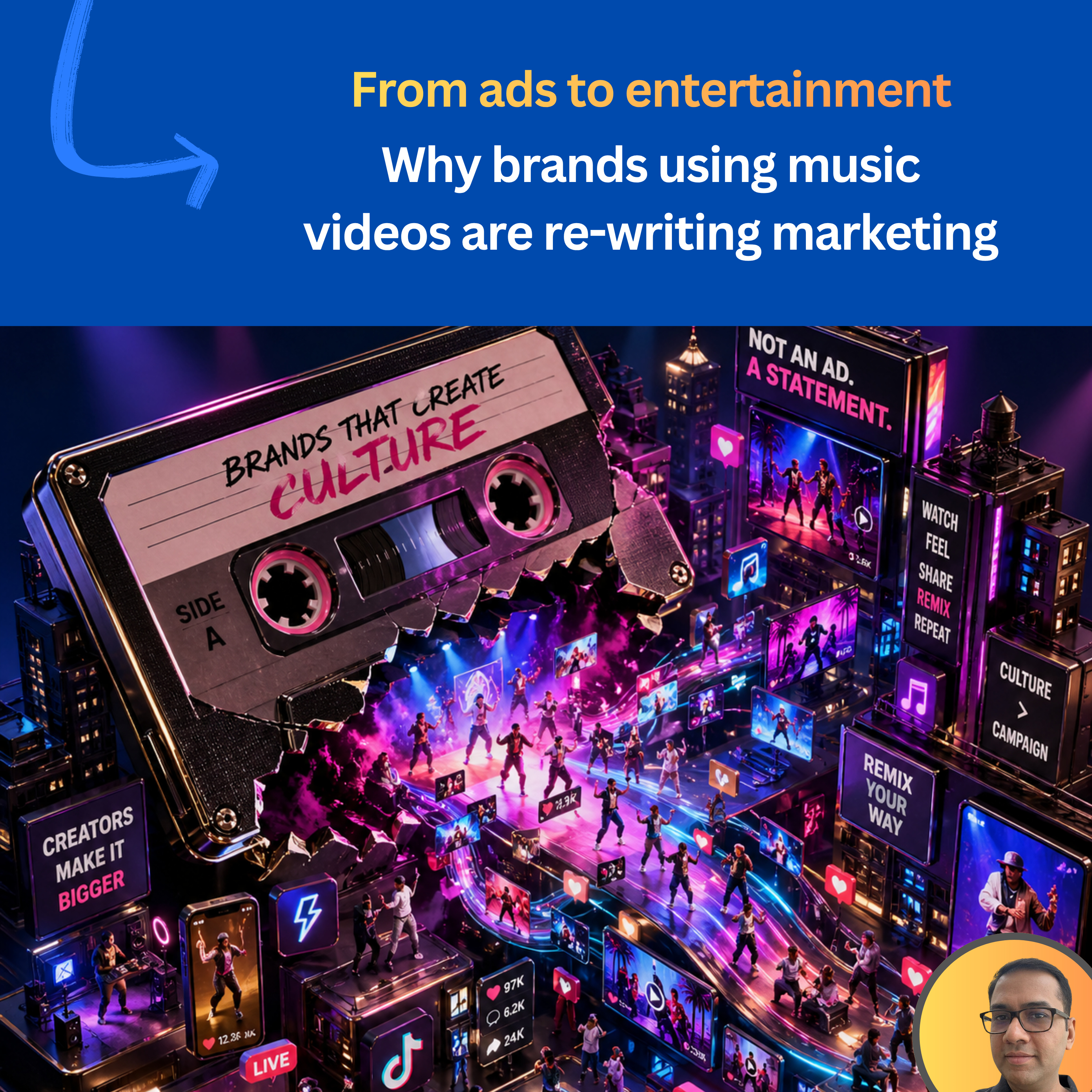 #134: From ads to entertainment: Why brands using music videos are re-writing marketing episode artwork