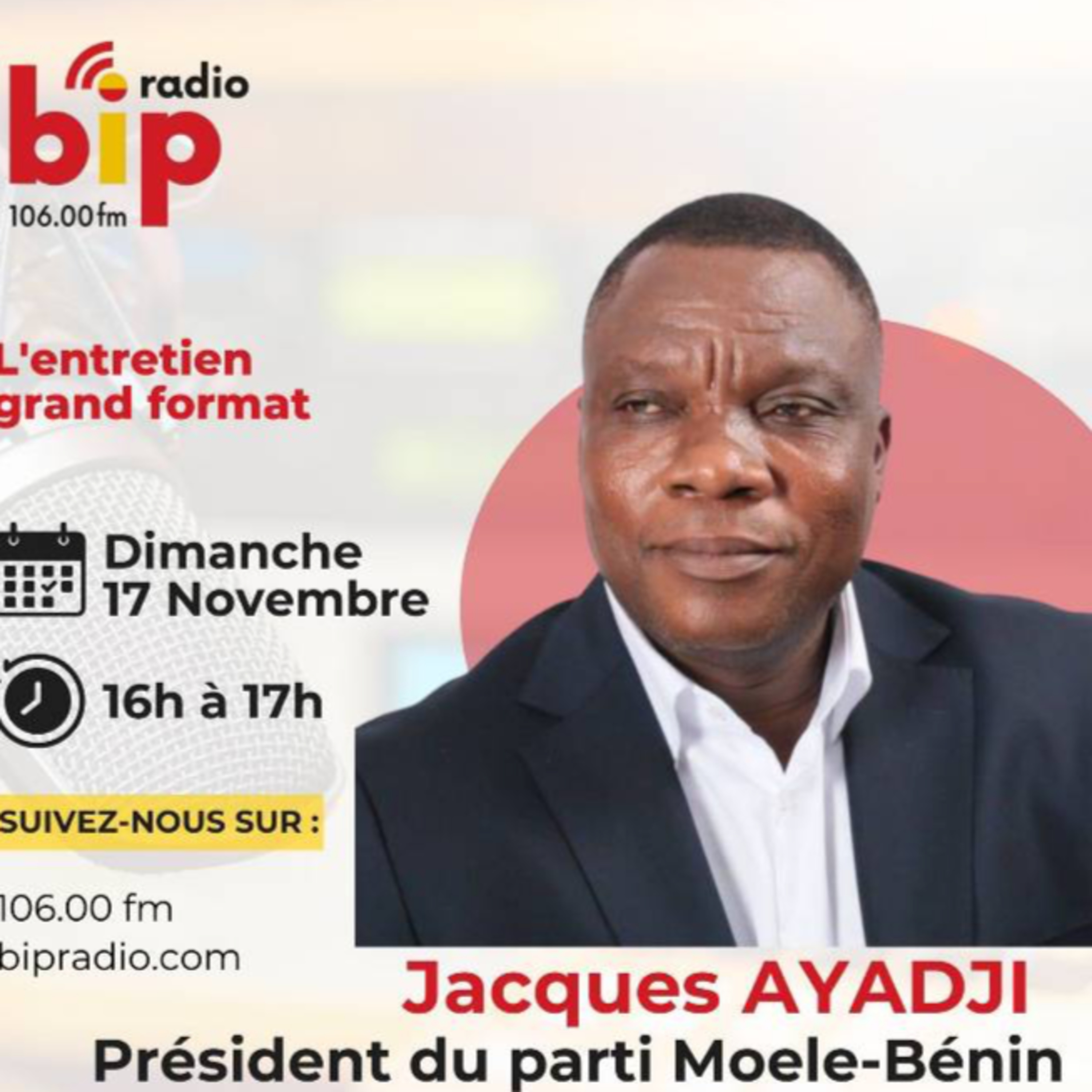 L'entretien Grand Format - 17 Novembre 2024 - Invité : JACQUES AYADJI (Président du Mouvement des Elites Engagées pour l’Emancipation du Bénin - MOELE-BENIN)