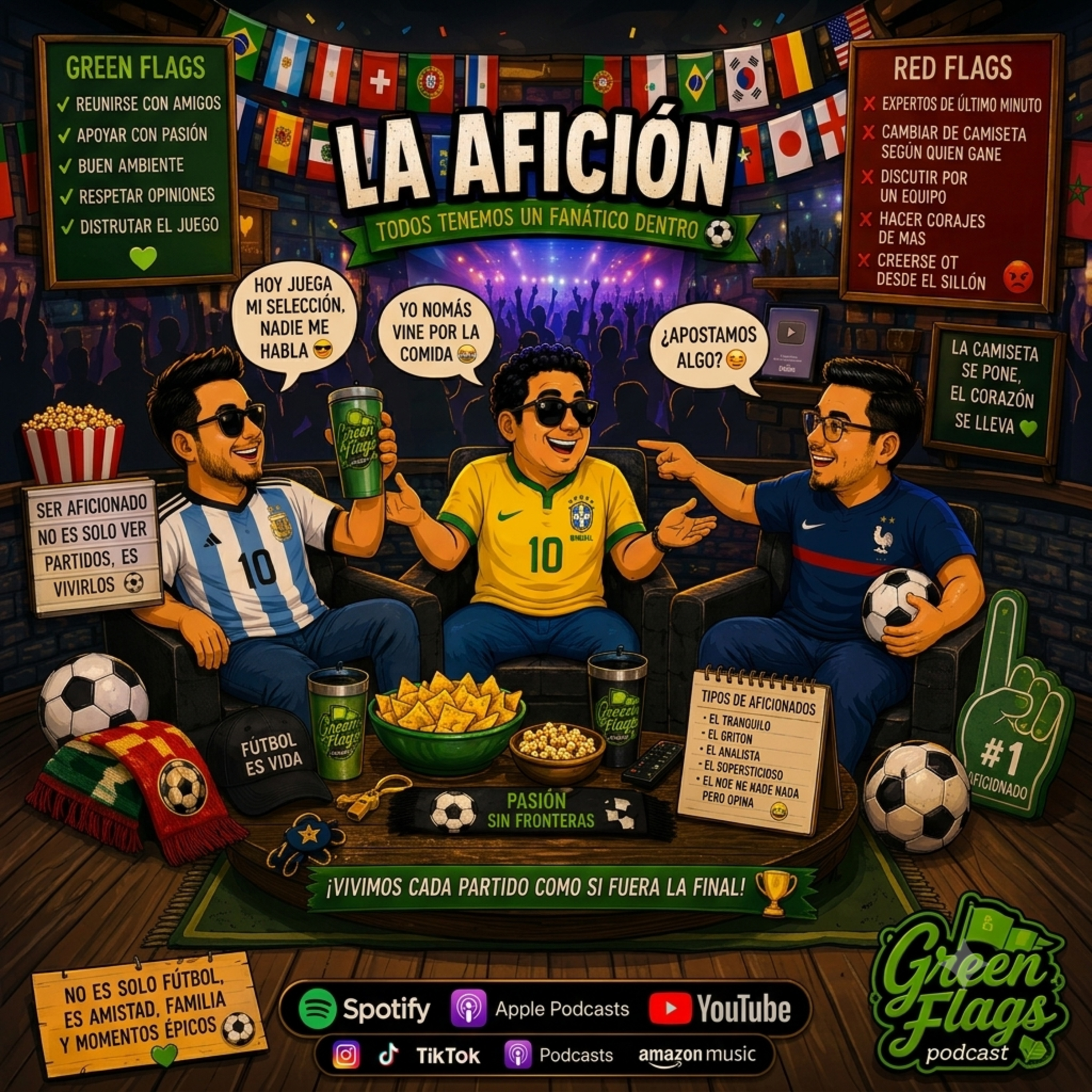 T3 Cap 15 -⚽ Los Aficionados al Futbol: Green Flags, Red Flags y Chistes episode artwork