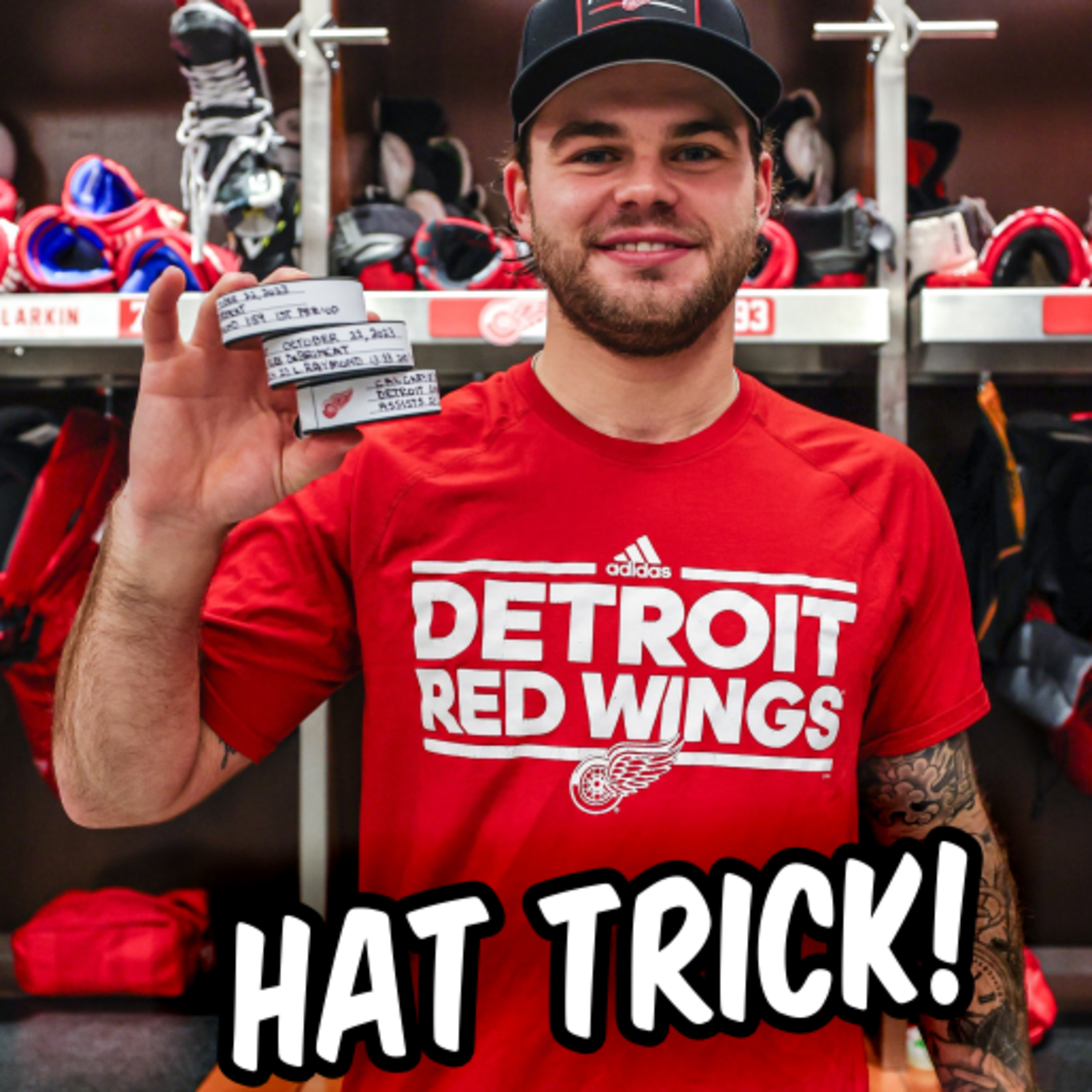 Ep. 19 DeBrincat's First Red Wing Hat Trick! | The Offense is SURGING
