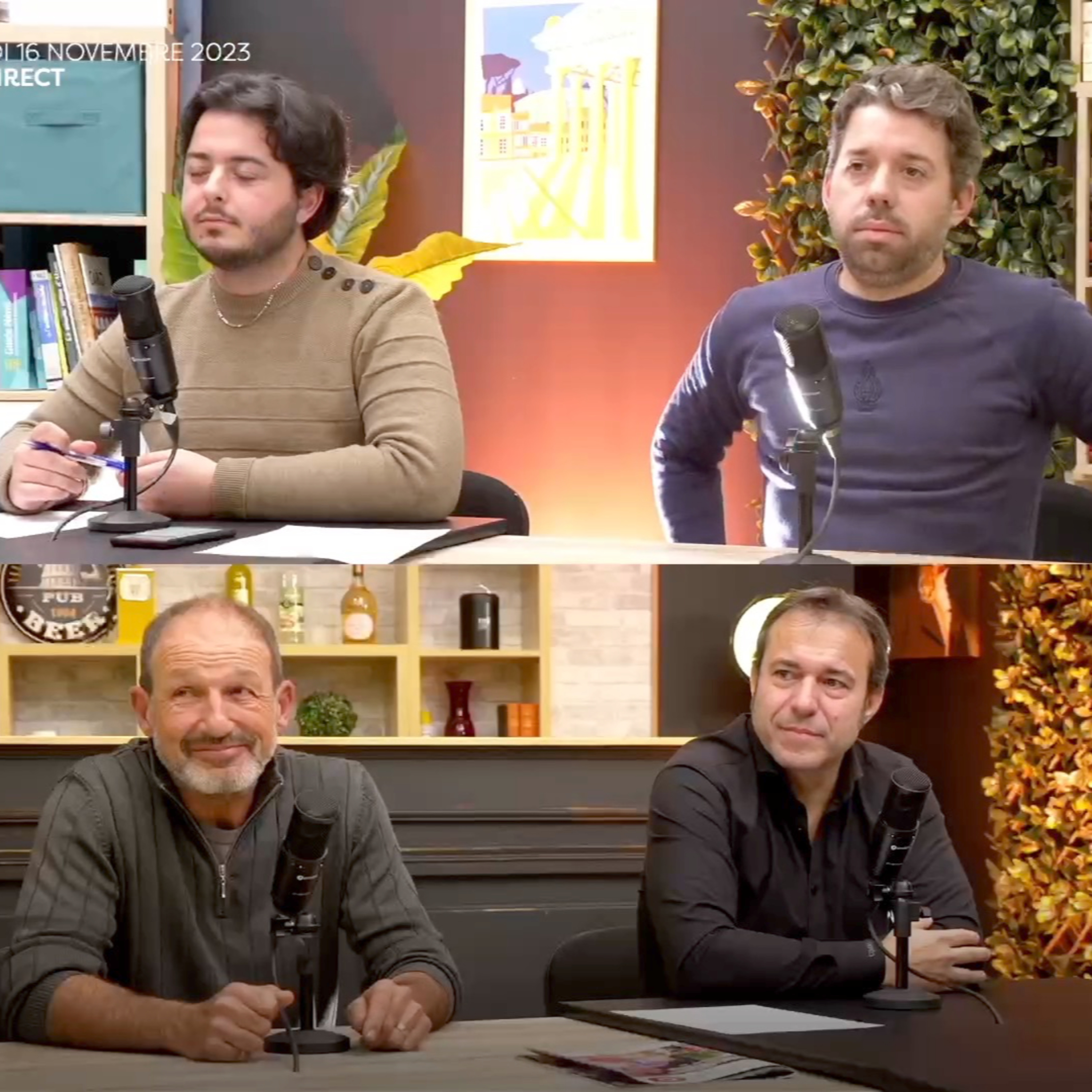 Le Club Sports Épisode 6 - Avec Yann Balmossière, Olivier Grillat, Johann Charpenet et Corentin Carpentier - 16 novembre 2023