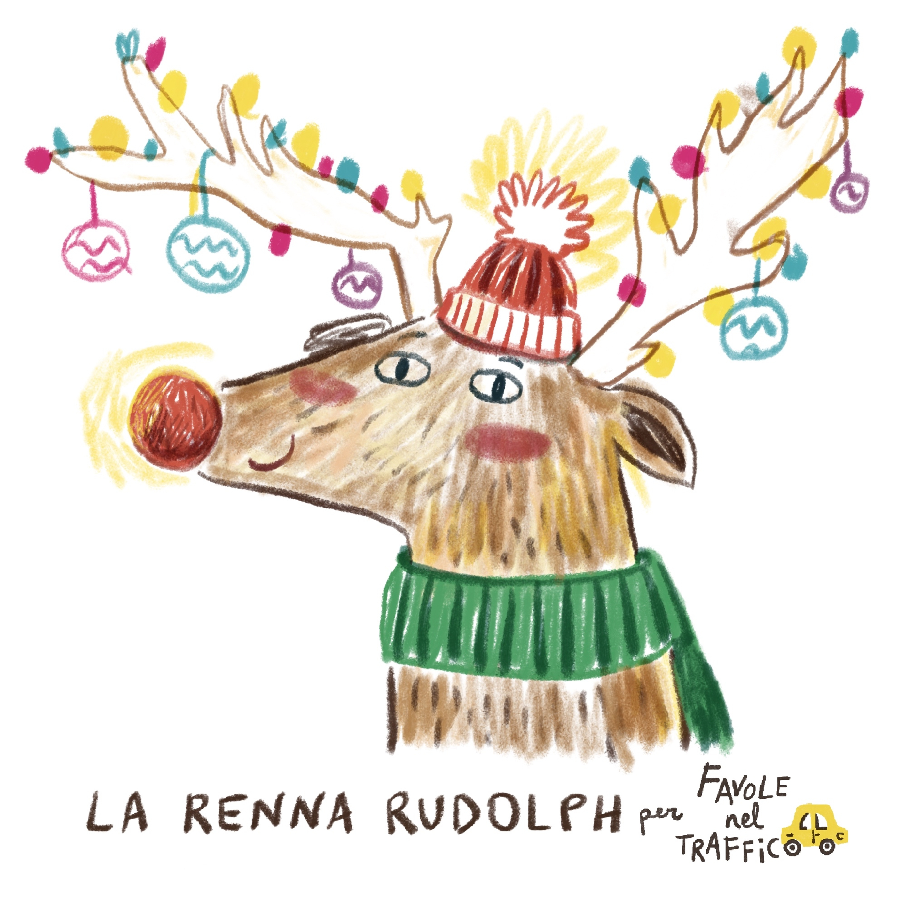 Rudolph, la renna dal naso rosso 🫎- Favole di Natale - Favole Classiche per Favole nel traffico