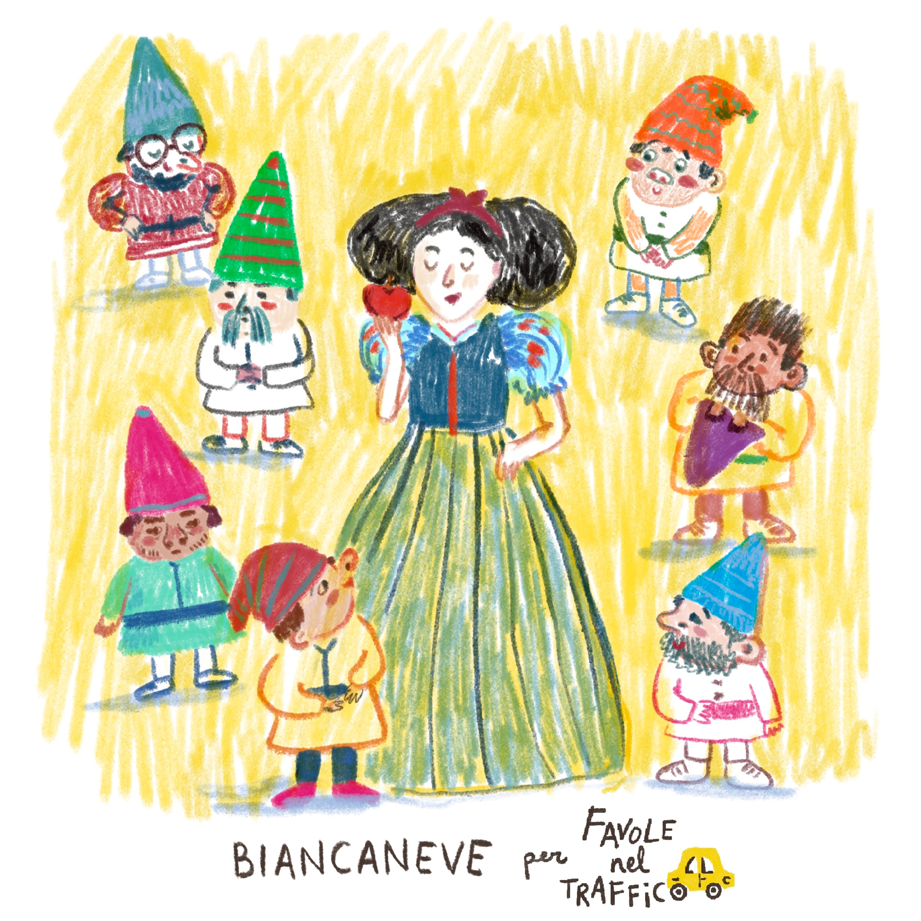 Biancaneve e i sette nani 🍎 - Favole classiche raccontate da Favole nel traffico