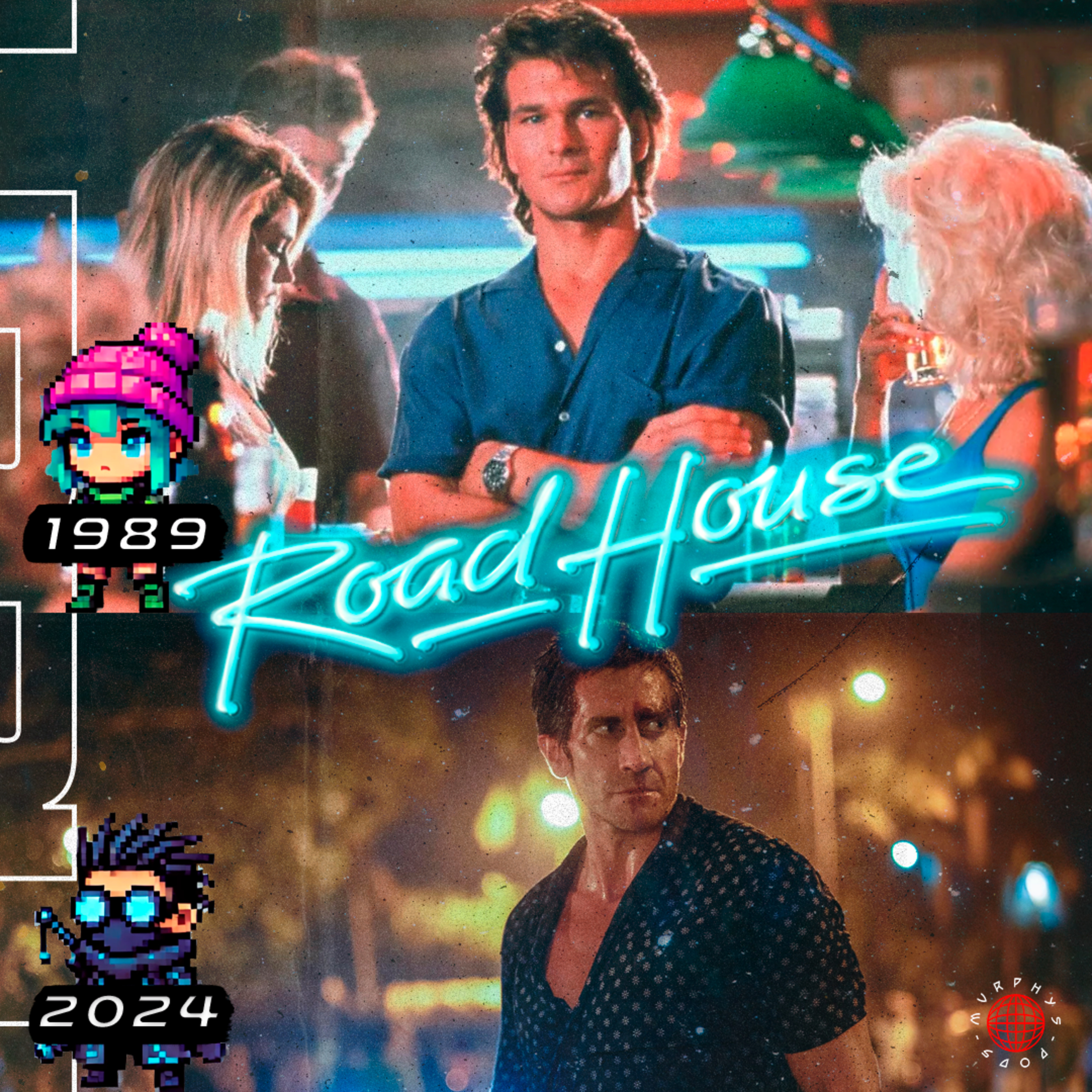 'Matador de Aluguel': Original e Remake ('Road House' 1989 e 2024) episode artwork
