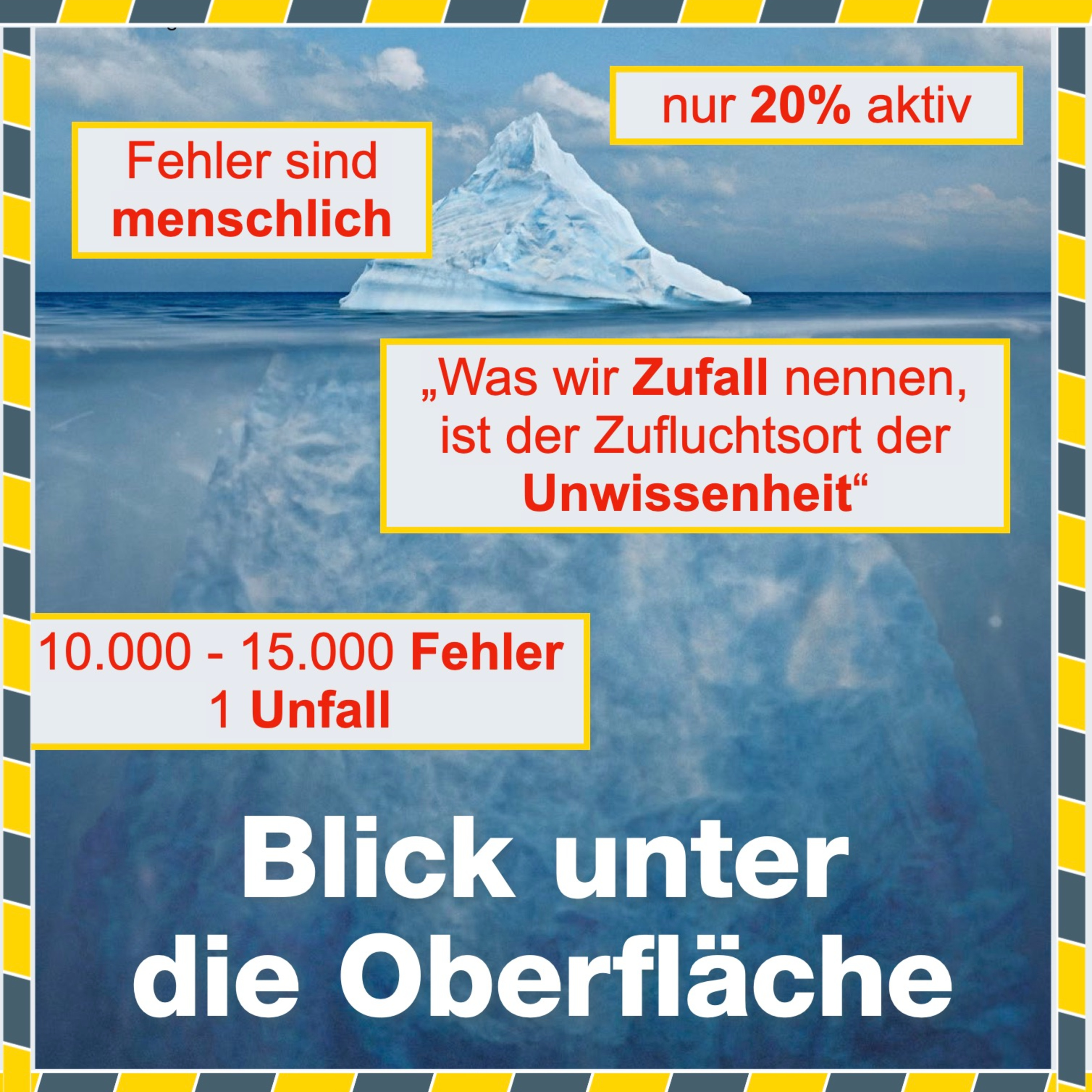 Der Eisberg - Blick unter die Oberfläche!
