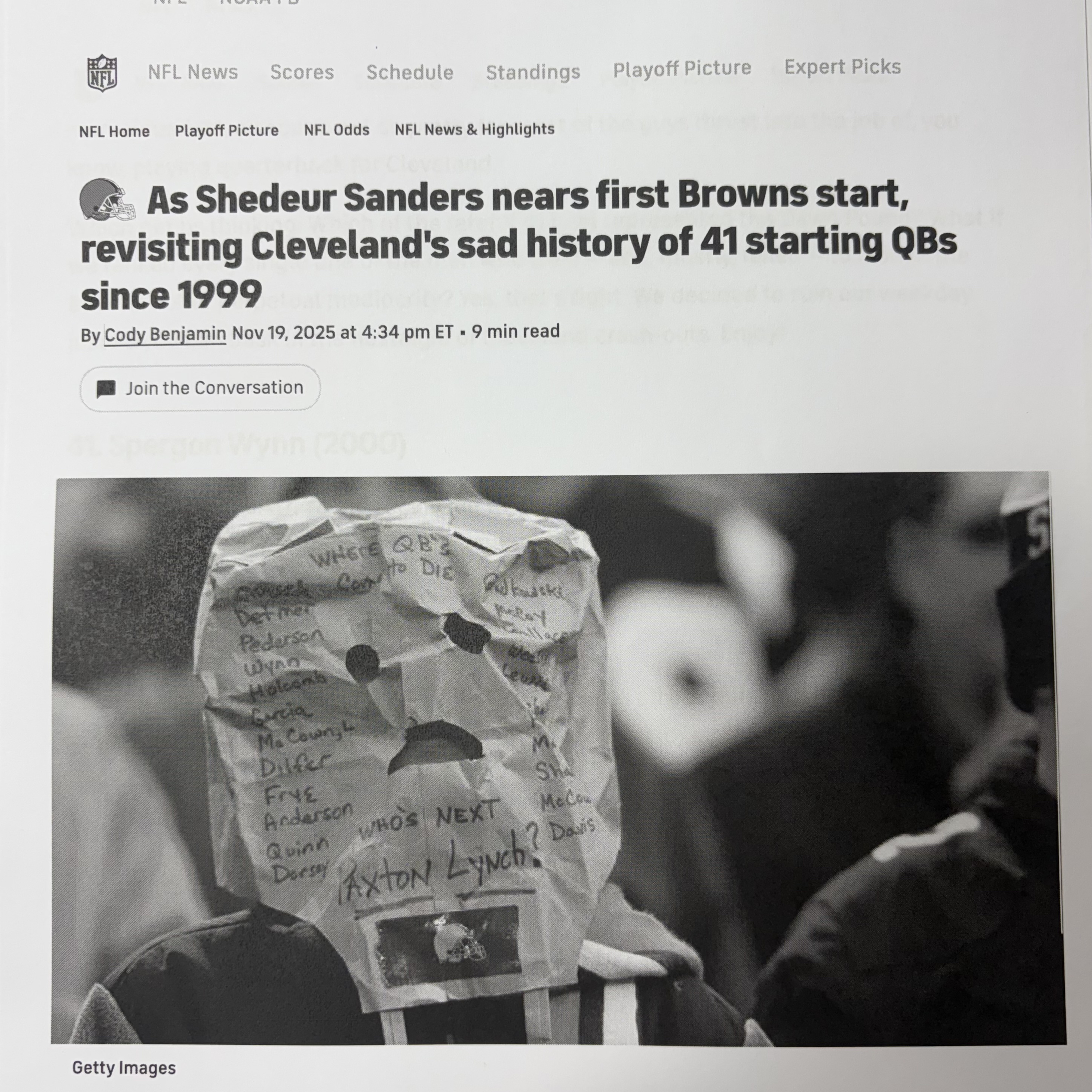 Reviewing the Browns 41 Starting QB's since 1999 episode artwork