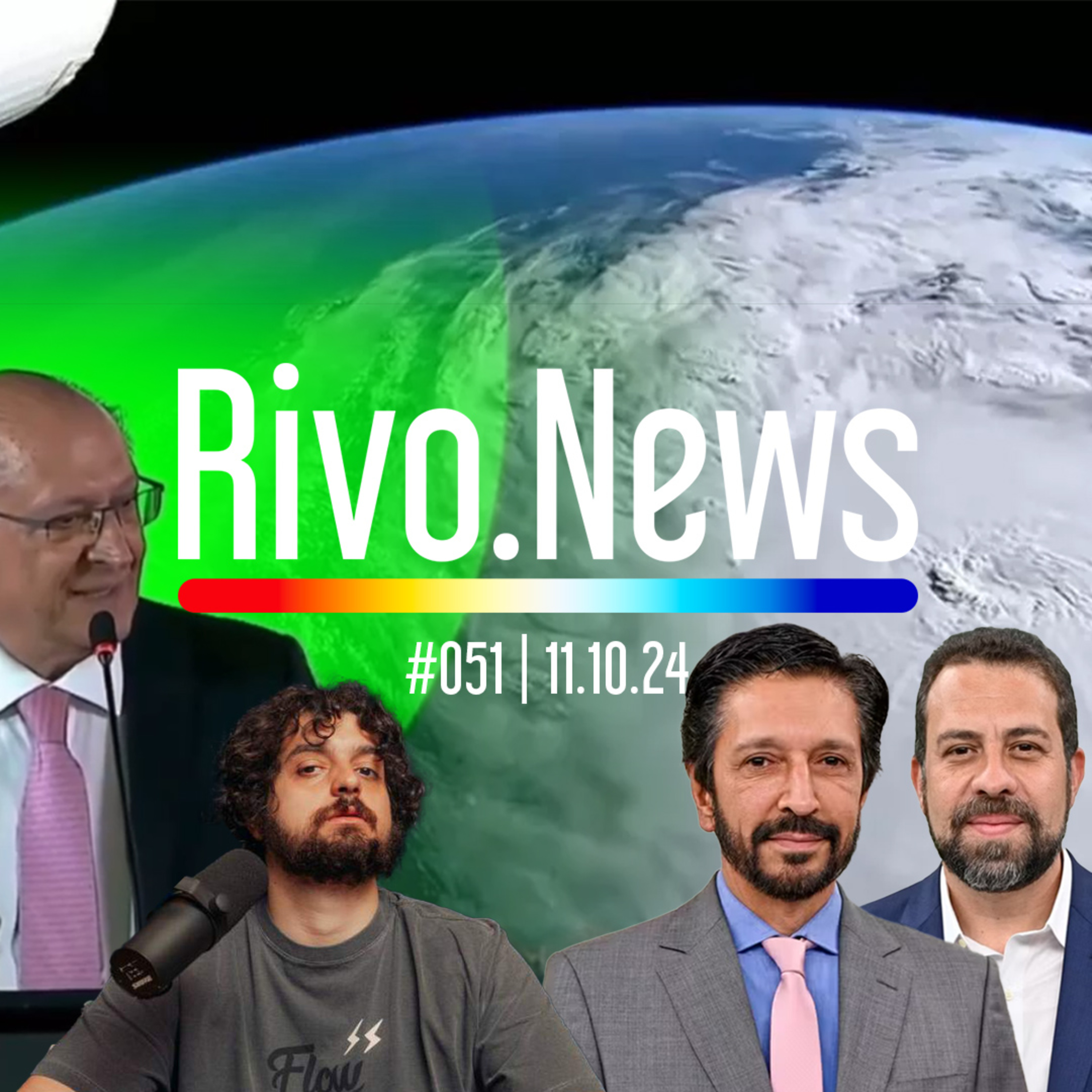 FURACÃO MILTON, ALCKMIN APAIXONADO, MONARK CONDENADO E RESULTADOS MUNICIPAIS | RivoNews #051 - 11/10 episode artwork
