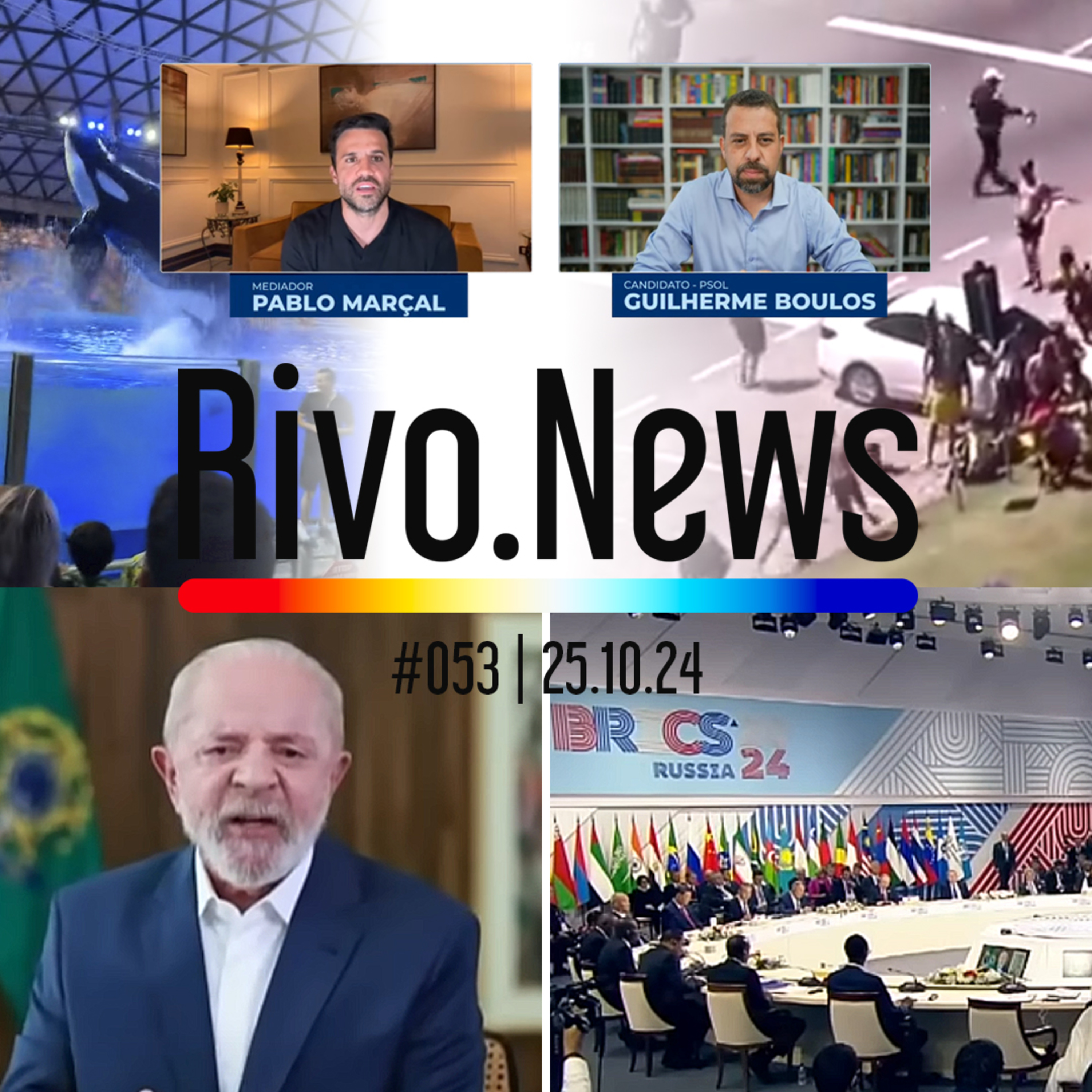 ONDA DE VIOLÊNCIA, FIM DAS ELEIÇÕES, LULA ONLINE NO BRICS E JERICOACOARA | RivoNews #053 - 25/10 episode artwork