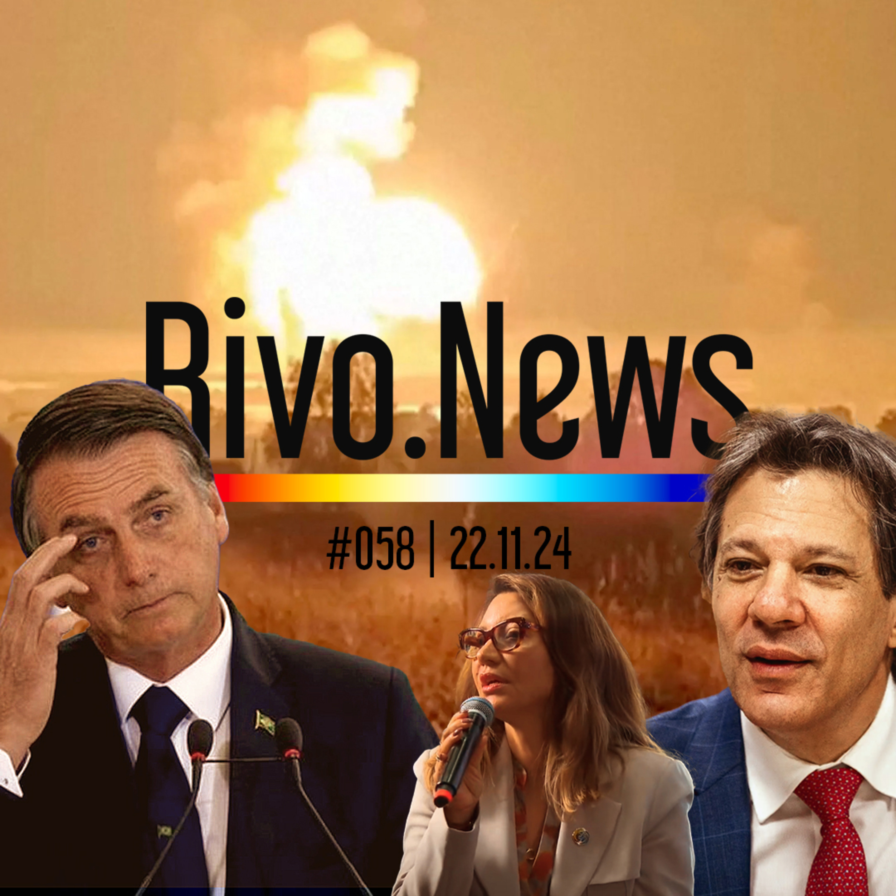 BOLSONARO INDICIADO, REUNIÃO DO G20, MILIONÁRIOS ISENTOS E BOMBAS RUSSAS | RivoNews #058 - 22/11 episode artwork
