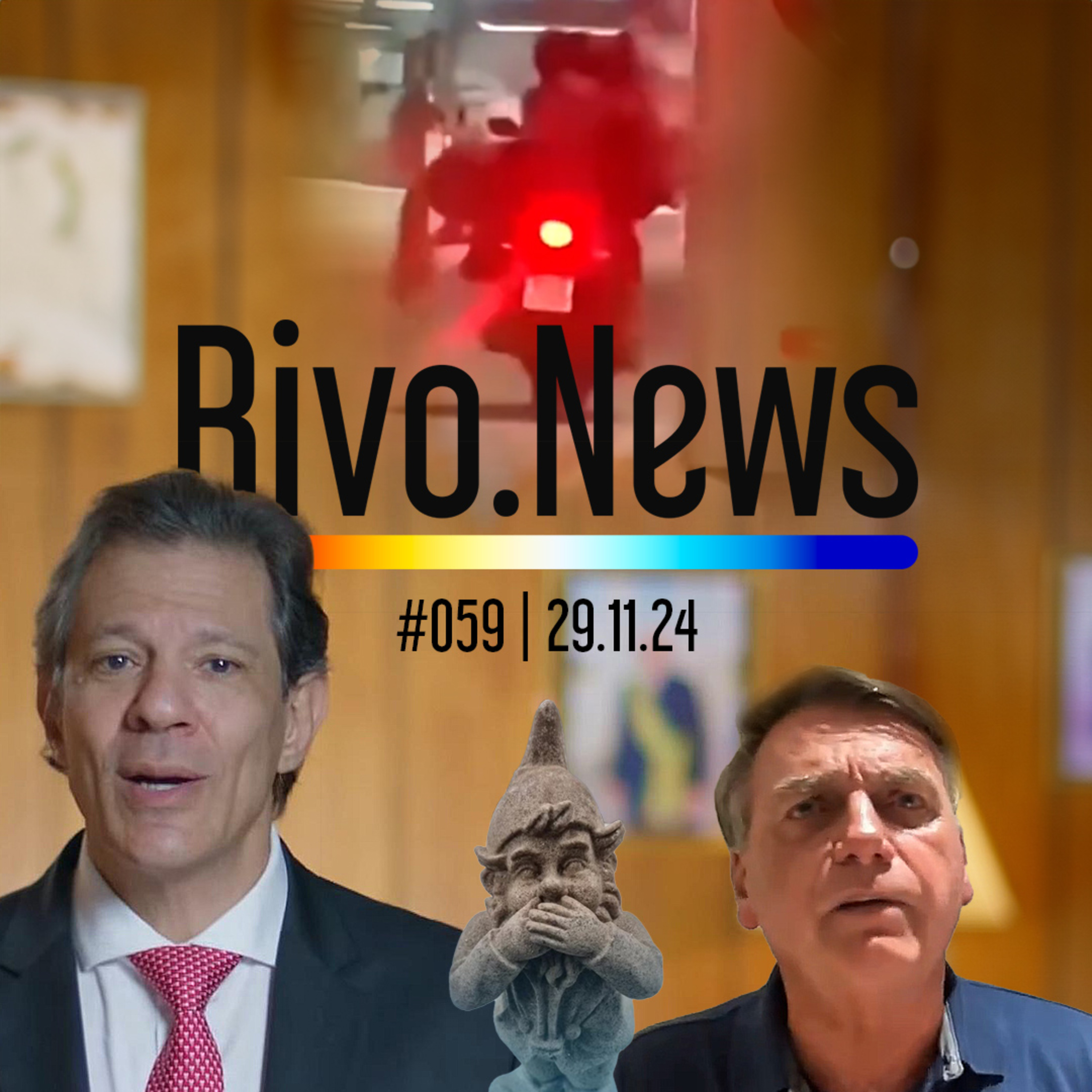 RELATÓRIO DA PF, ANÚNCIO DE HADDAD, PEC DO ABORTO E CRIMES BIZARROS | RivoNews #059 - 29/11 episode artwork