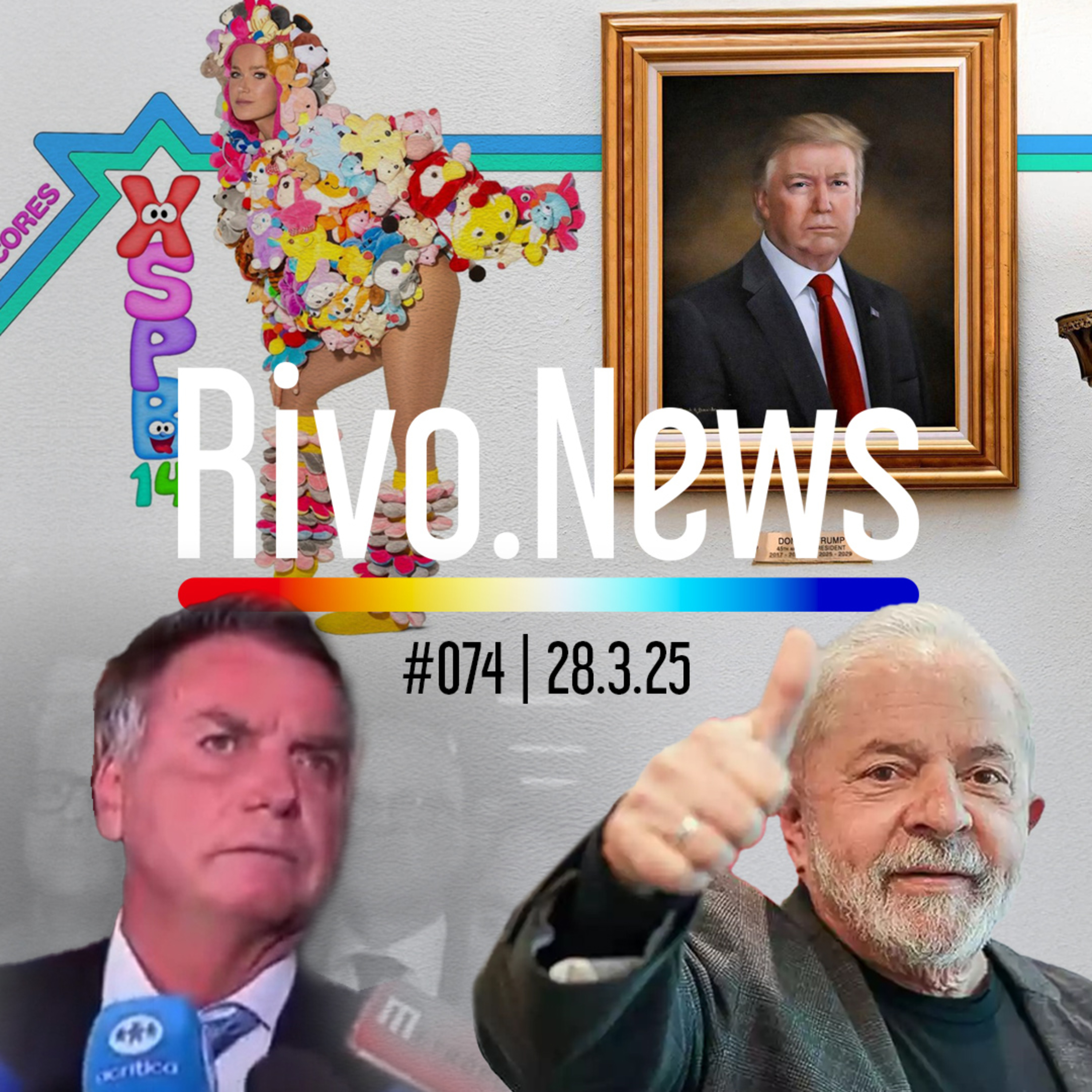 BOLSONARO RÉU, EMPRÉSTIMO DO LULA, QUADRO DO TRUMP E NOVO ÁLBUM DA XUXA | RivoNews #074 - 28/03