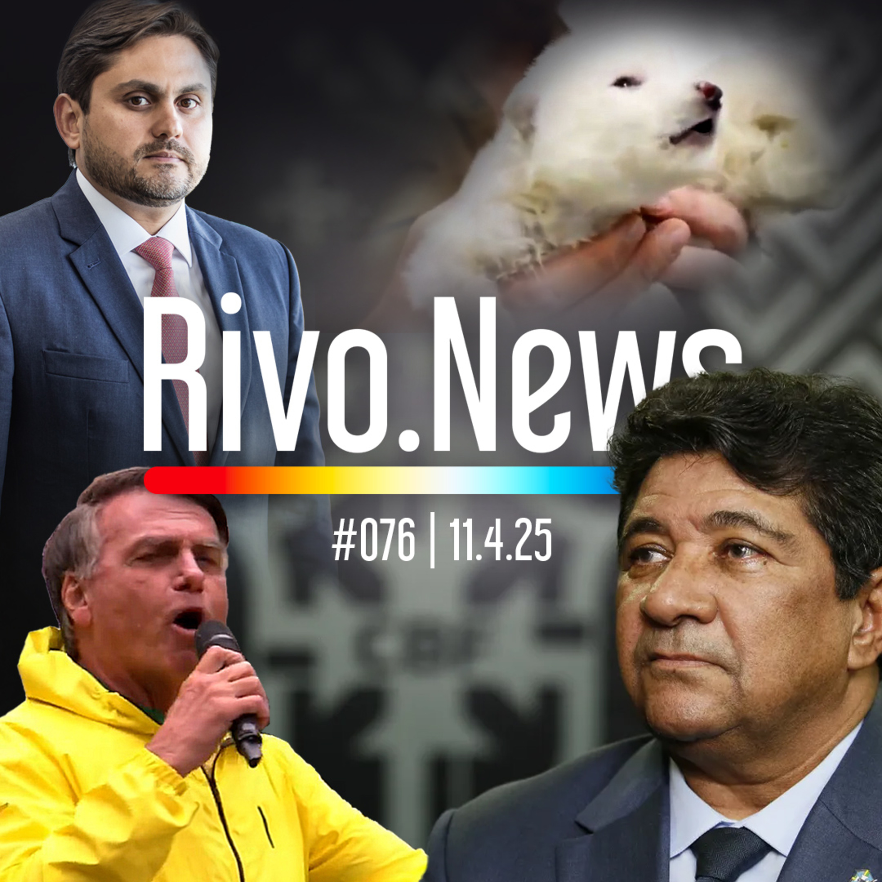 QUEDA DE JUSCELINO FILHO, INGLÊS DE BOLSONARO, CAOS NA CBF E LOBOS-TERRÍVEIS | RivoNews #076 - 11/04 episode artwork