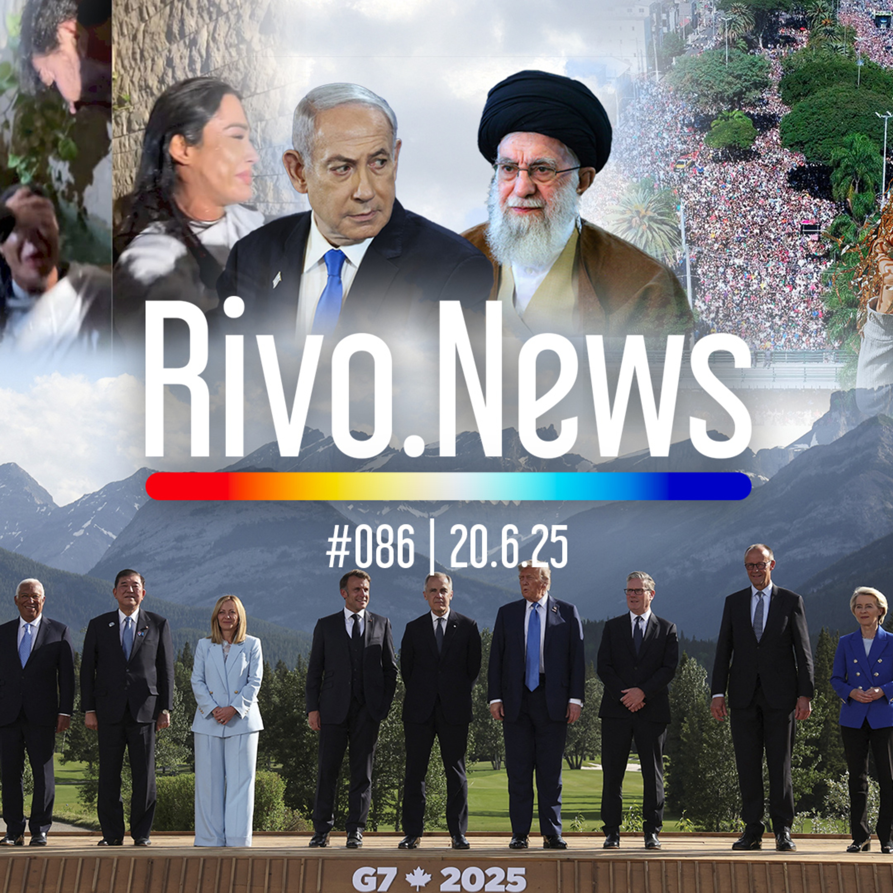 REUNIÃO DO G7, ISRAEL x IRÃ SEGUE, MARCHA PARA JESUS E BATISMO DA GRACYANNE | RivoNews #086 - 20/06