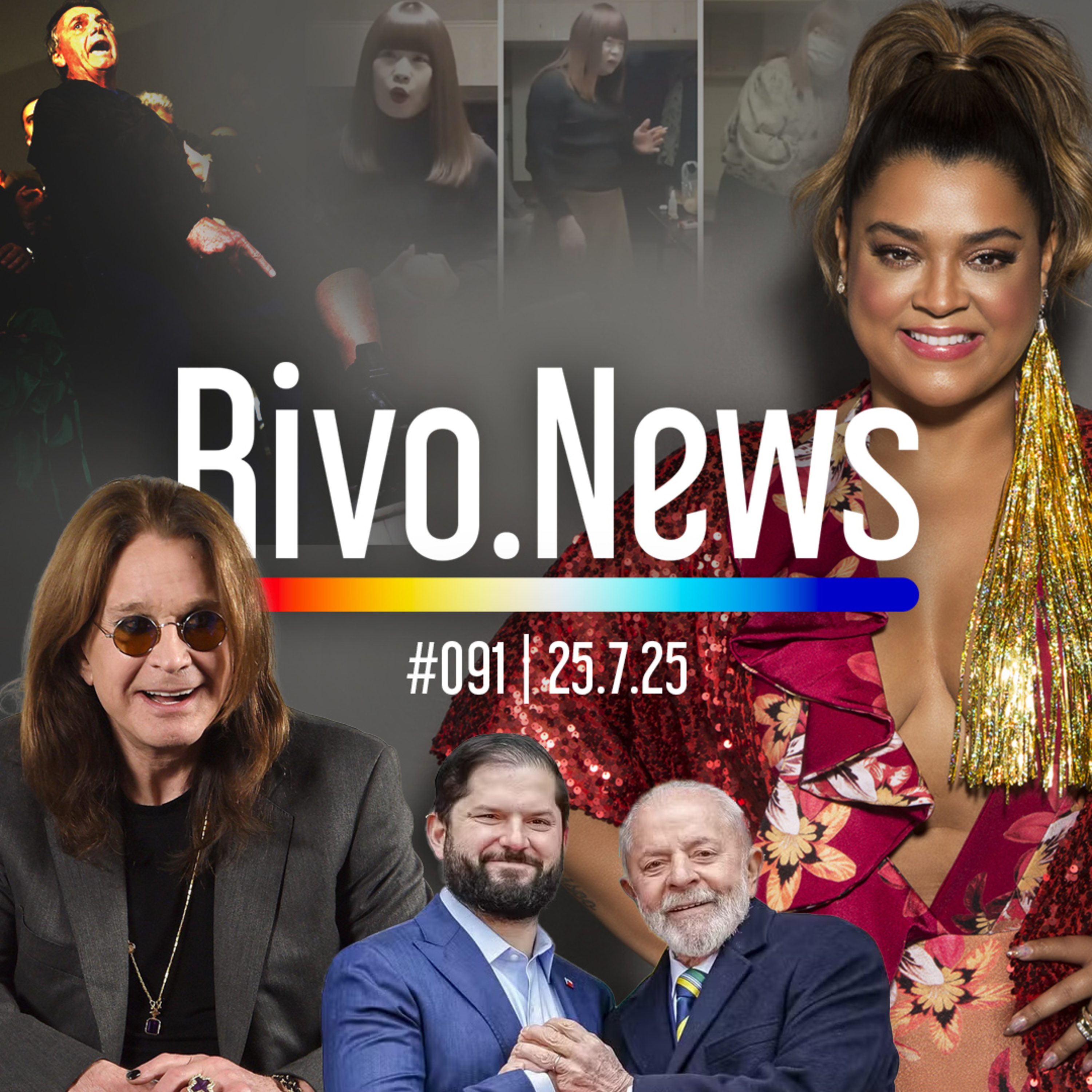 TORNOZELEIRA DO BOLSONARO, ADEUS A PRETA E OZZY, LULA NO CHILE E SISTER HONG | RivoNews #091 - 25/07 episode artwork