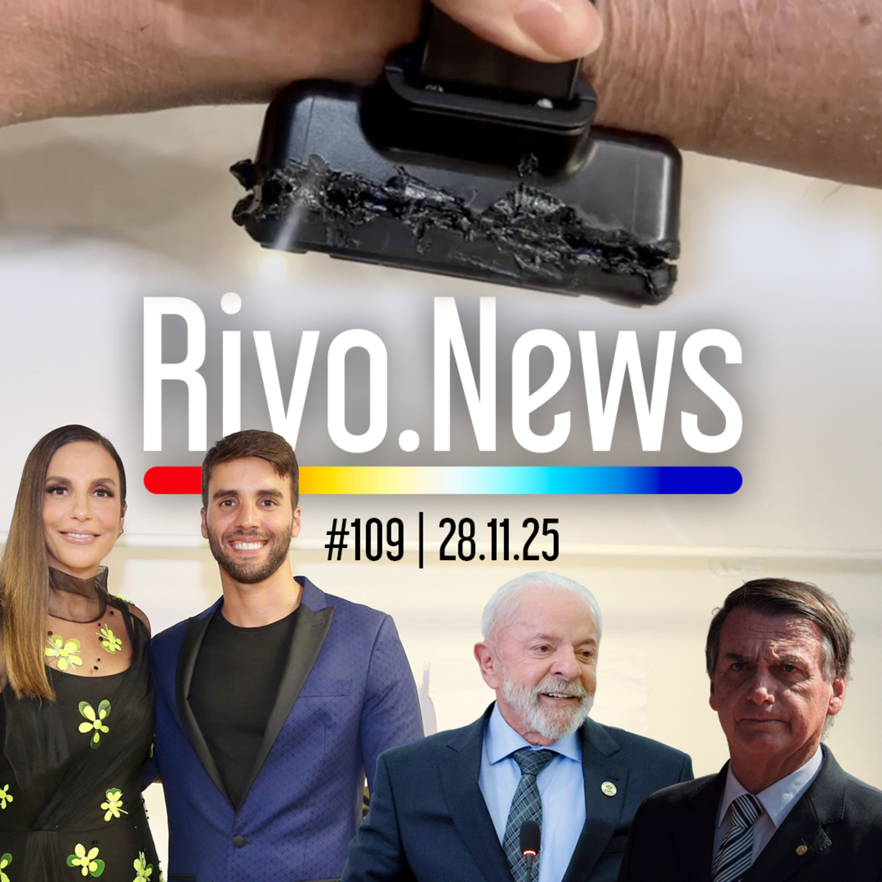 PRISÃO DE BOLSONARO E ALIADOS, SANÇÃO DA ISENÇÃO DO IR E SEPARAÇÃO DA IVETE | RivoNews #109 - 28/11 episode artwork