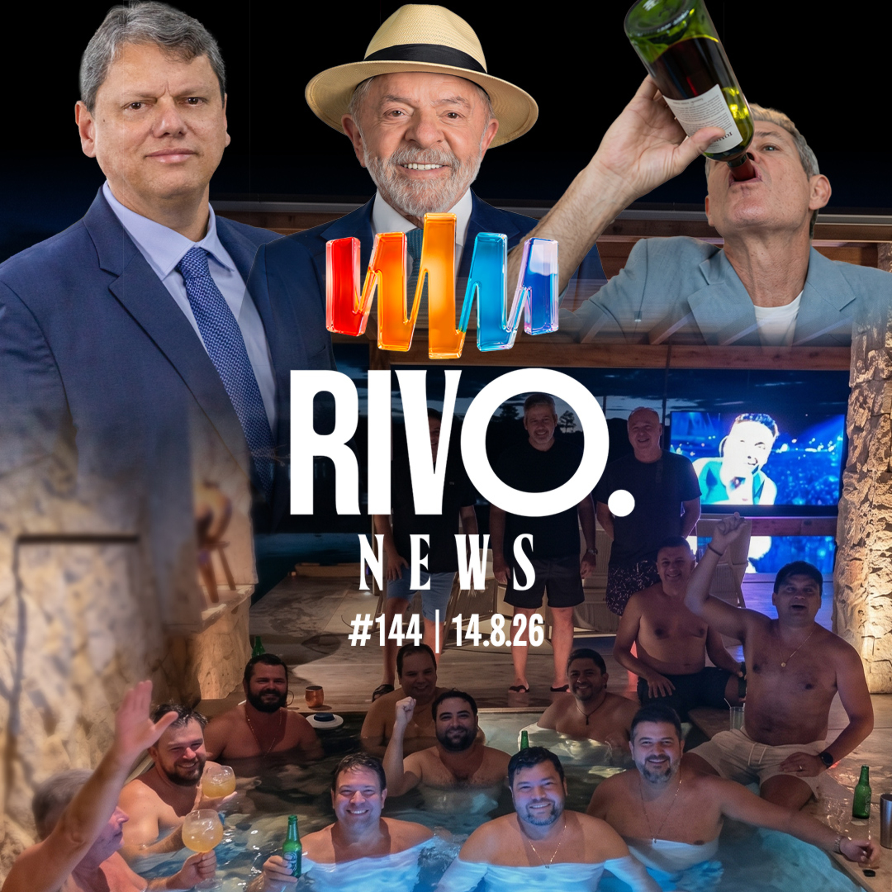 COMEÇO DOS DEBATES, LULA DE CHAPÉU, FOTO NA PISCINA E JUÍZ BEBERRÃO | RivoNews #144 - 14/08 episode artwork