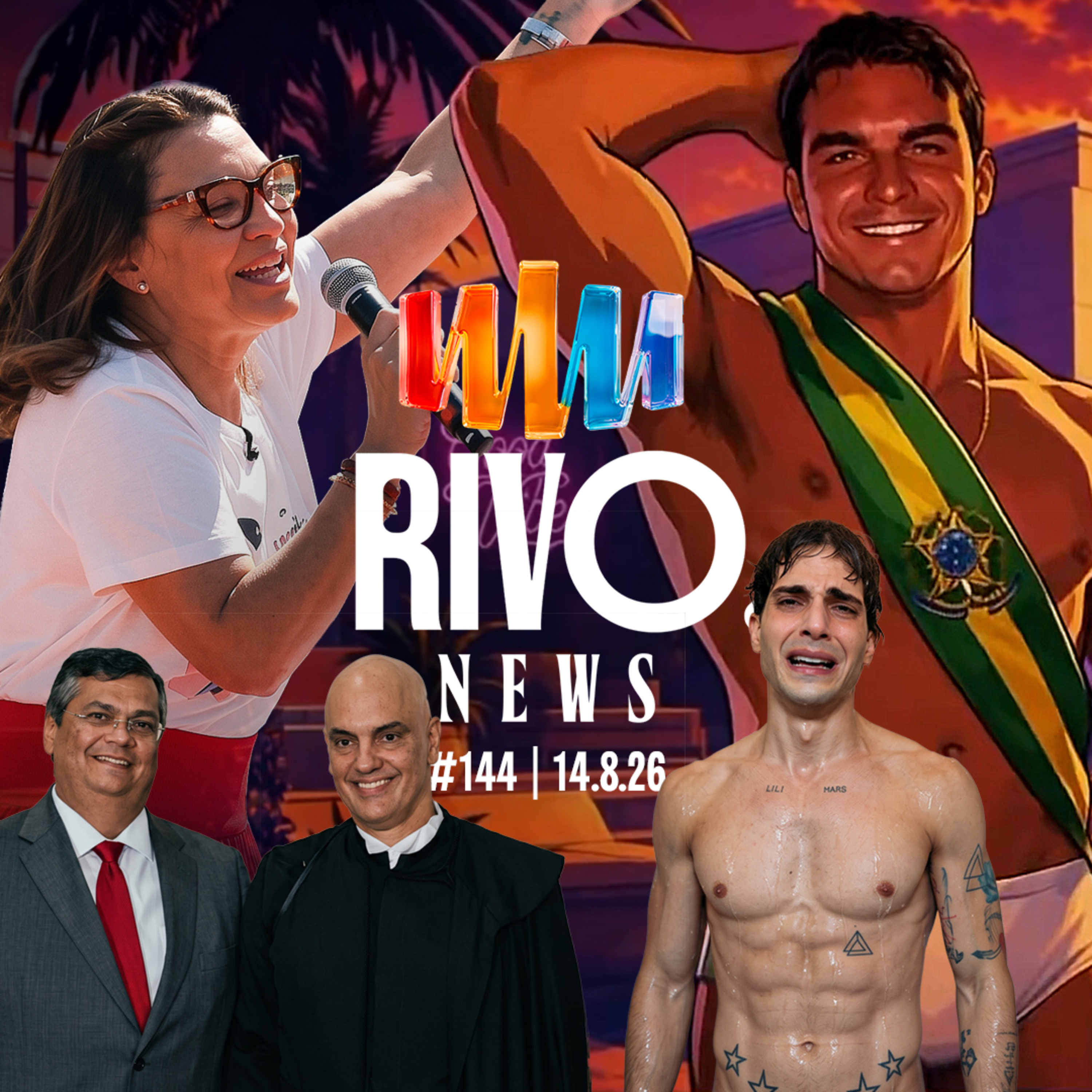 PRESSÃO DO STF, IA DO FLÁVIO, CANTORIA DA JANJA E SURTO DO FIUK | RivoNews #145 - 21/08