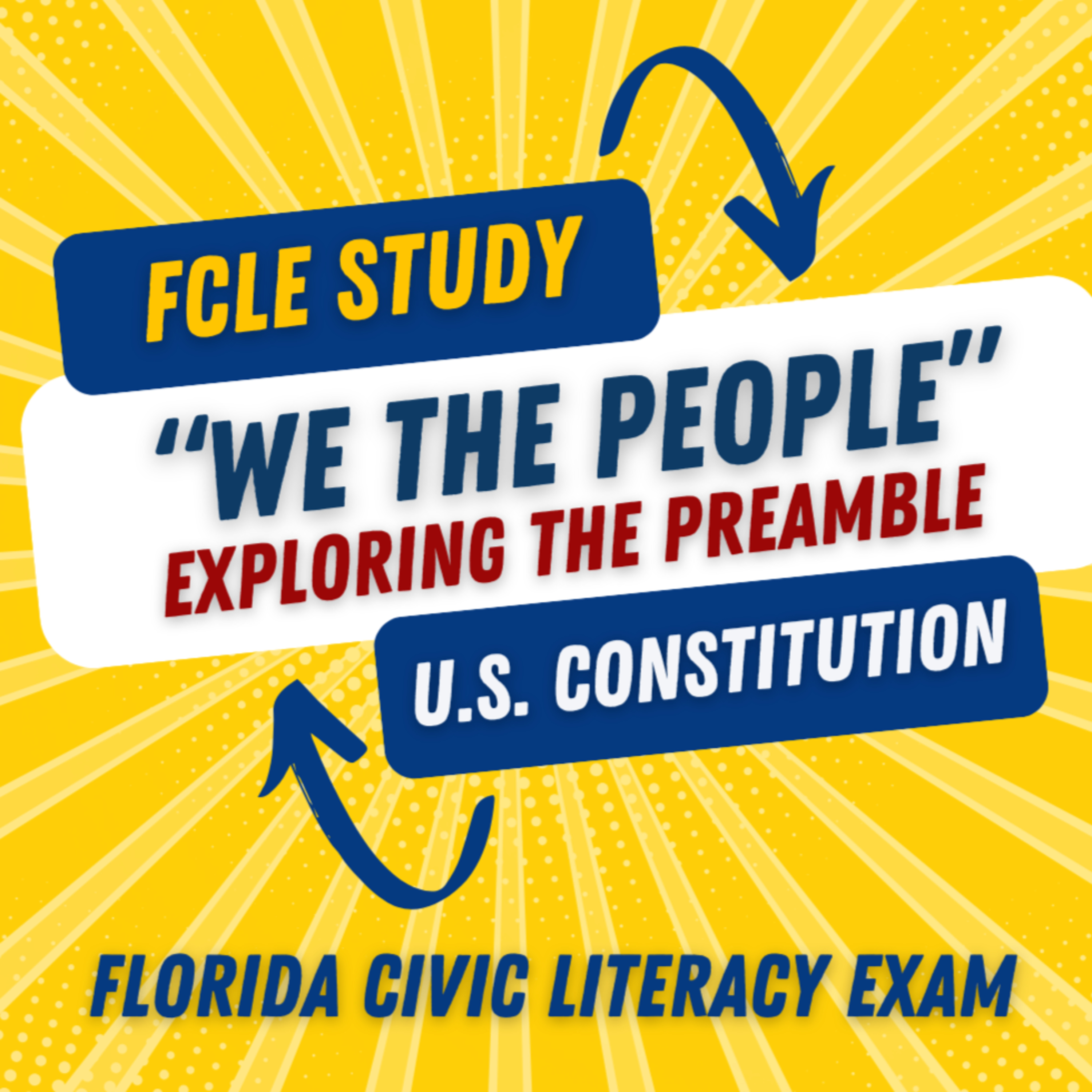 Florida Civic Literacy Exam (FCLE): "We the People" Exploring the Preamble #civicstest #exams #fcle #uscis