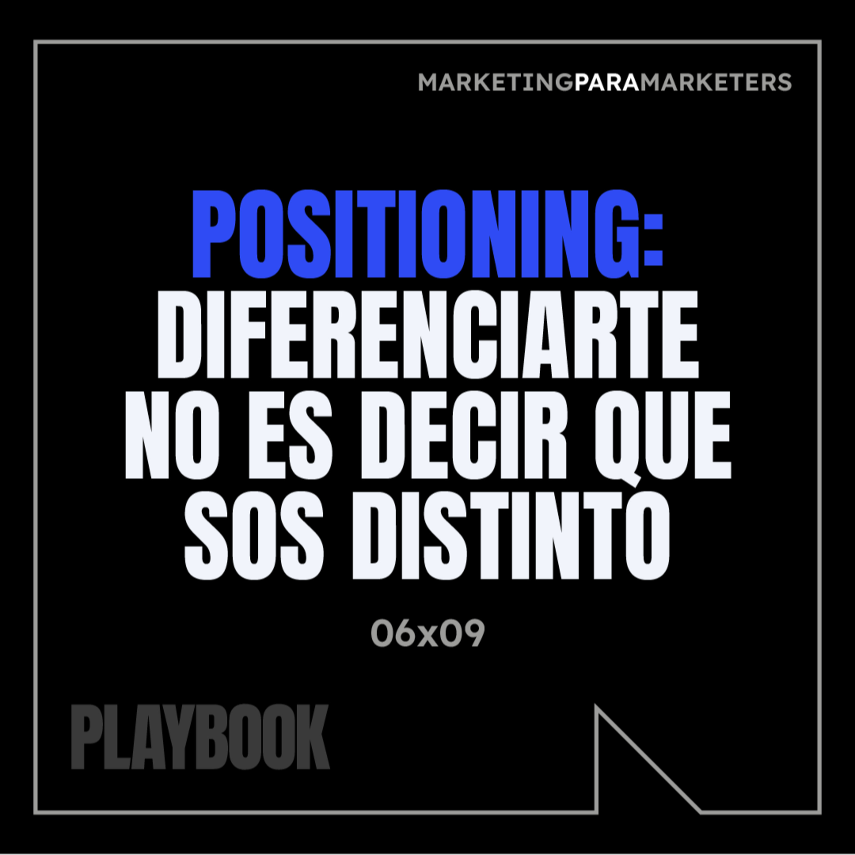 Portada de PLAYBOOK - Marketing para marketers