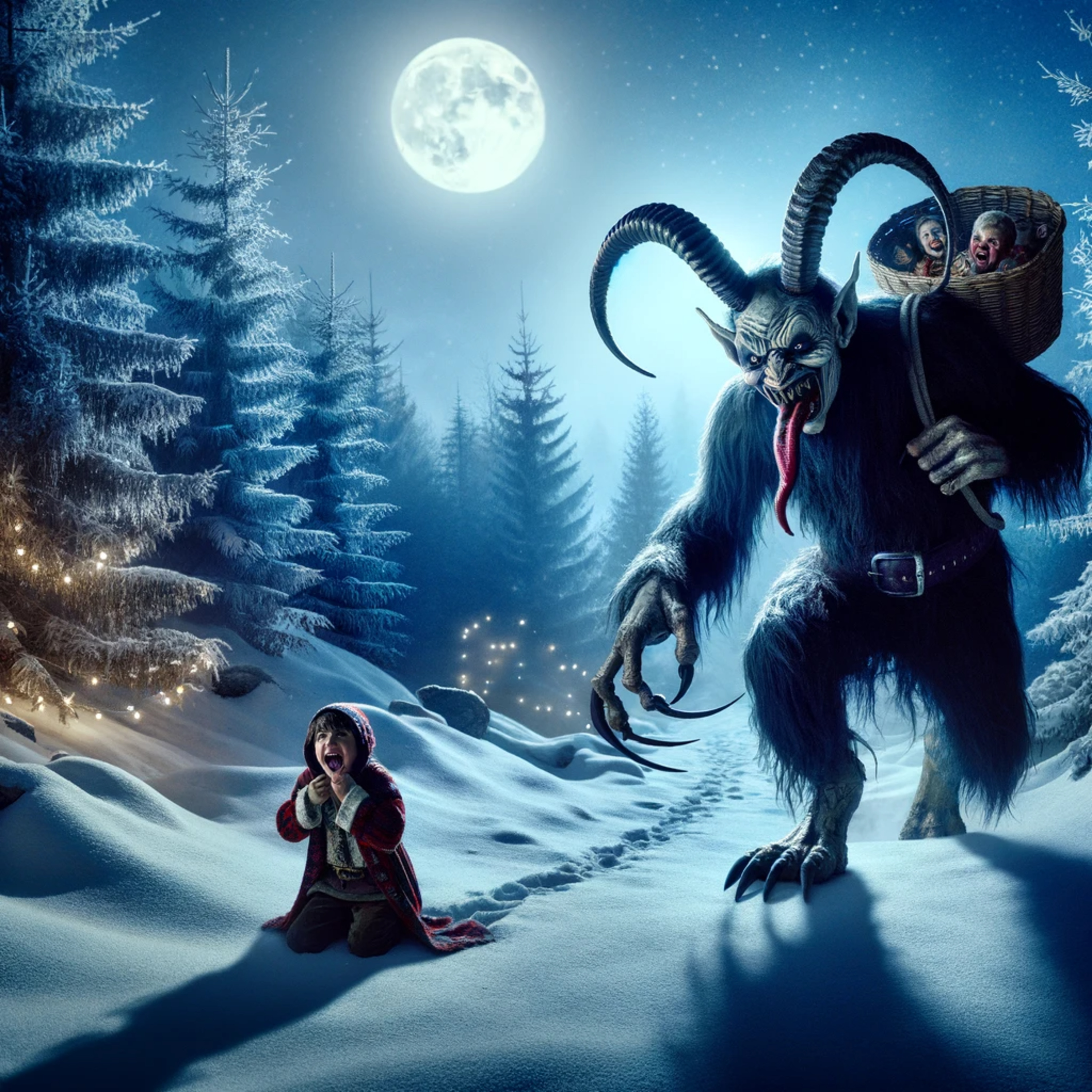 Крампус и Йохан (ИИ)