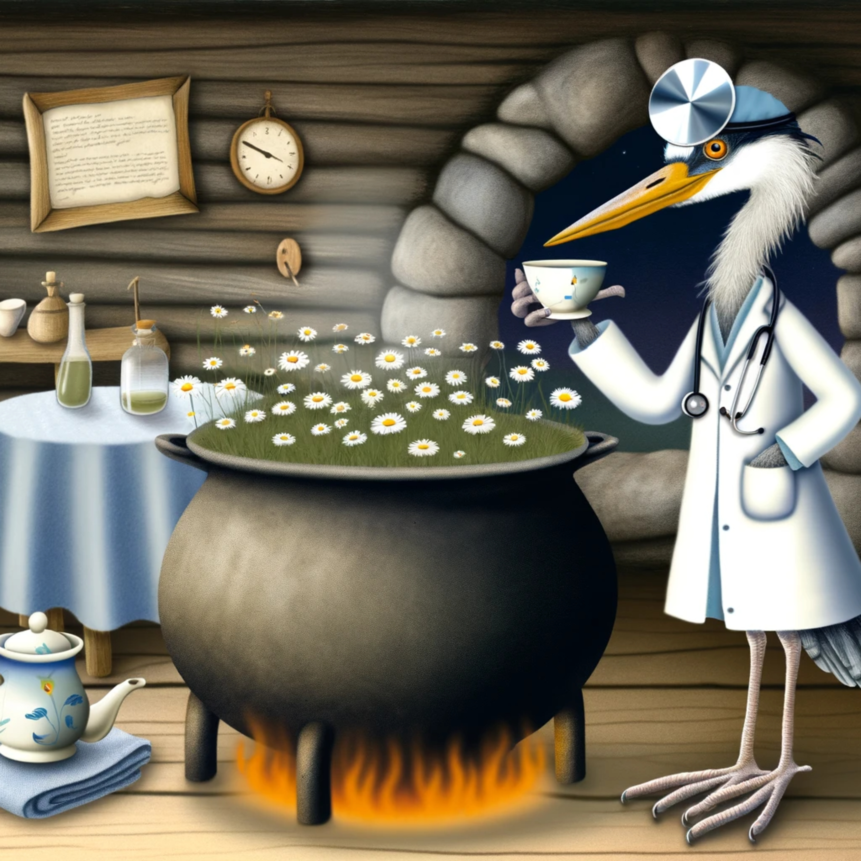 Скороговорка про цаплю