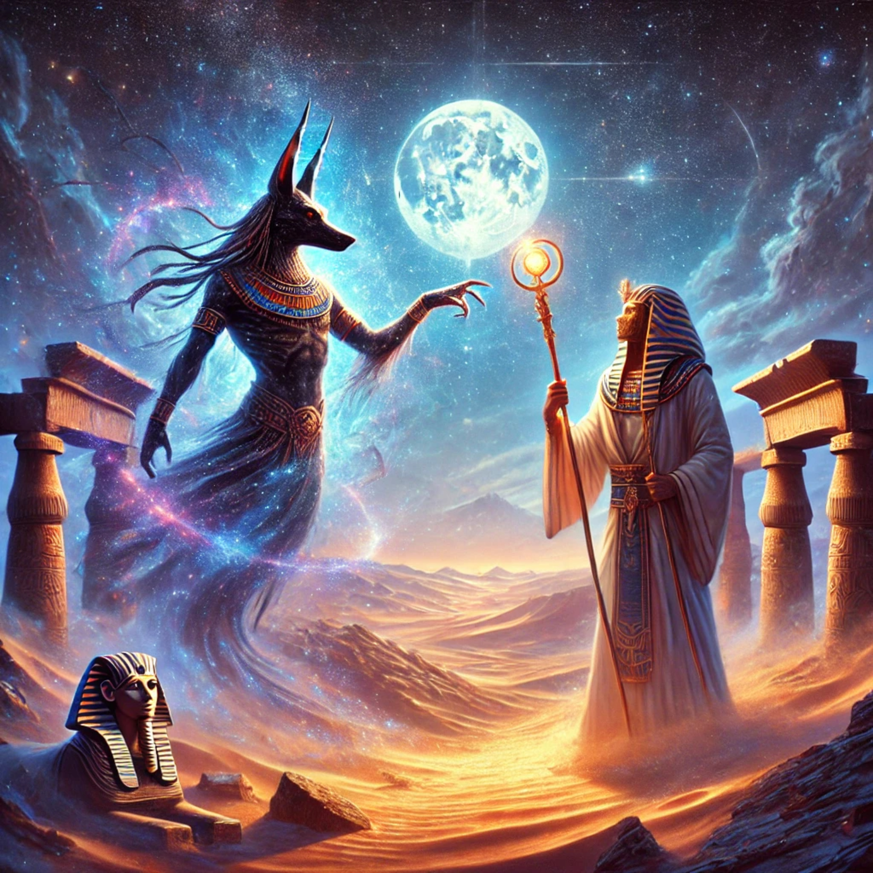 Коварный Анубис - ИИ, Алёна, Григорий