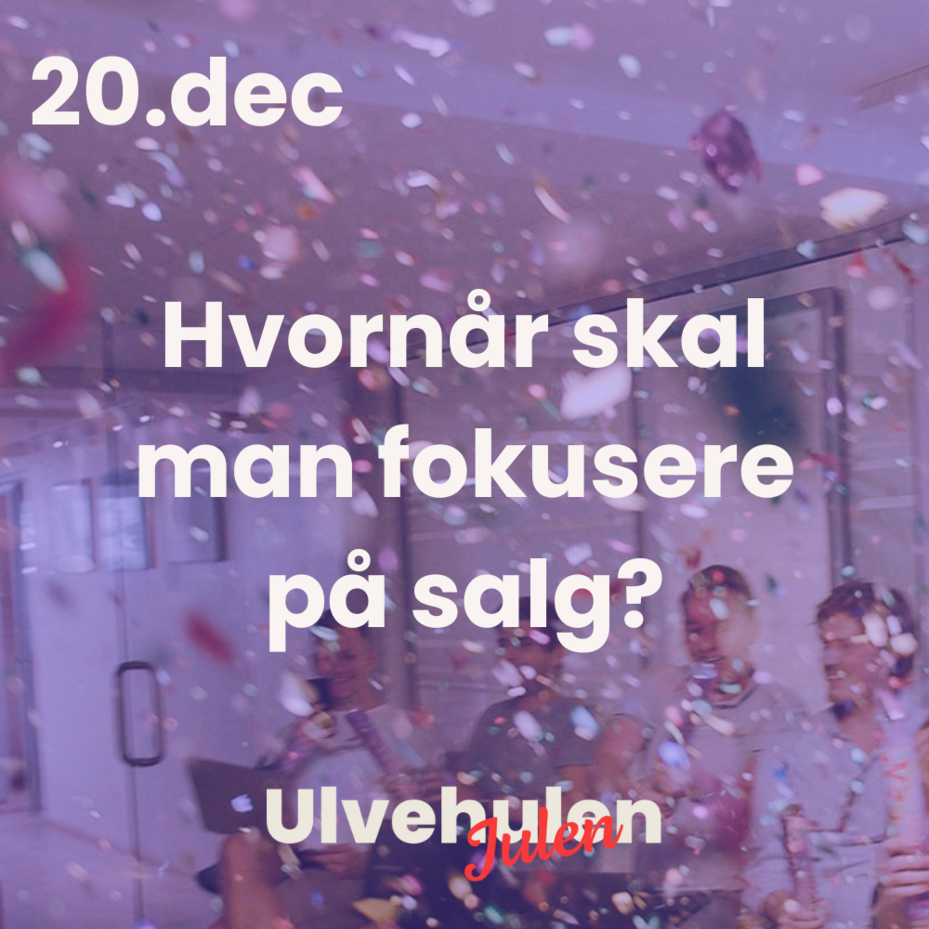 Ulvejulen - 20. december: Hvornår skal man fokusere på salg? episode artwork
