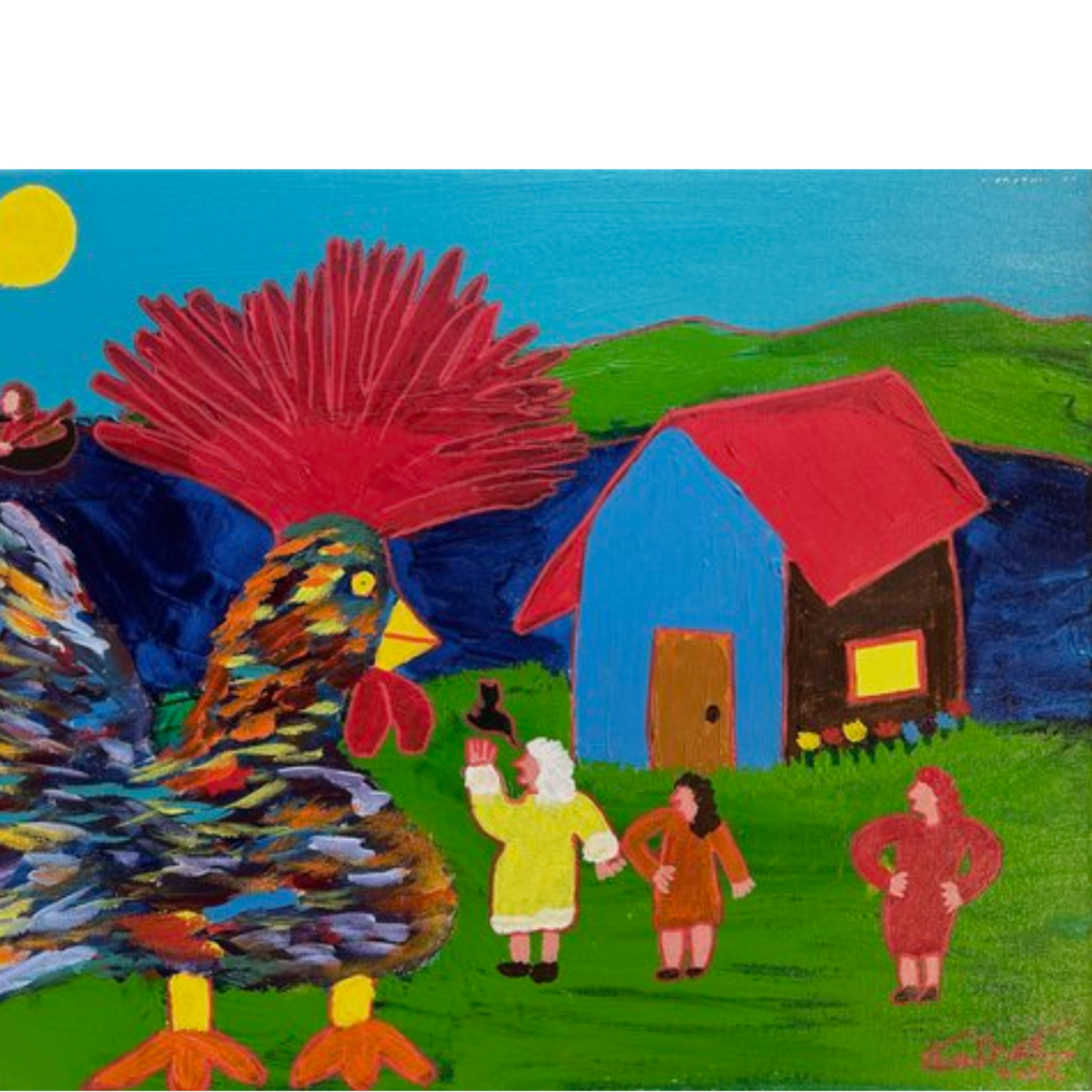 Ronald the Rooster, they can be only one rooster in the house