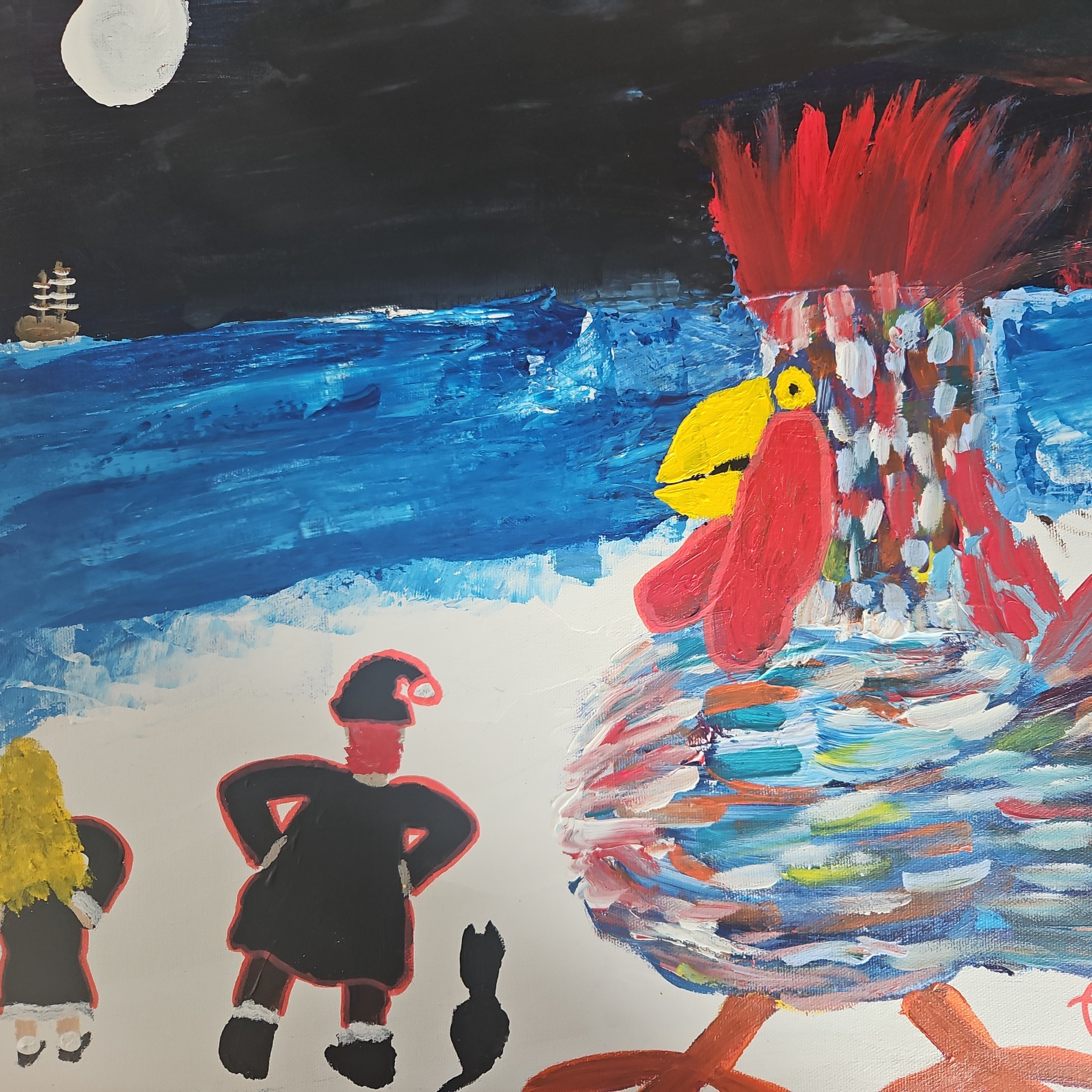 Bert le Coq, le chant la nuit