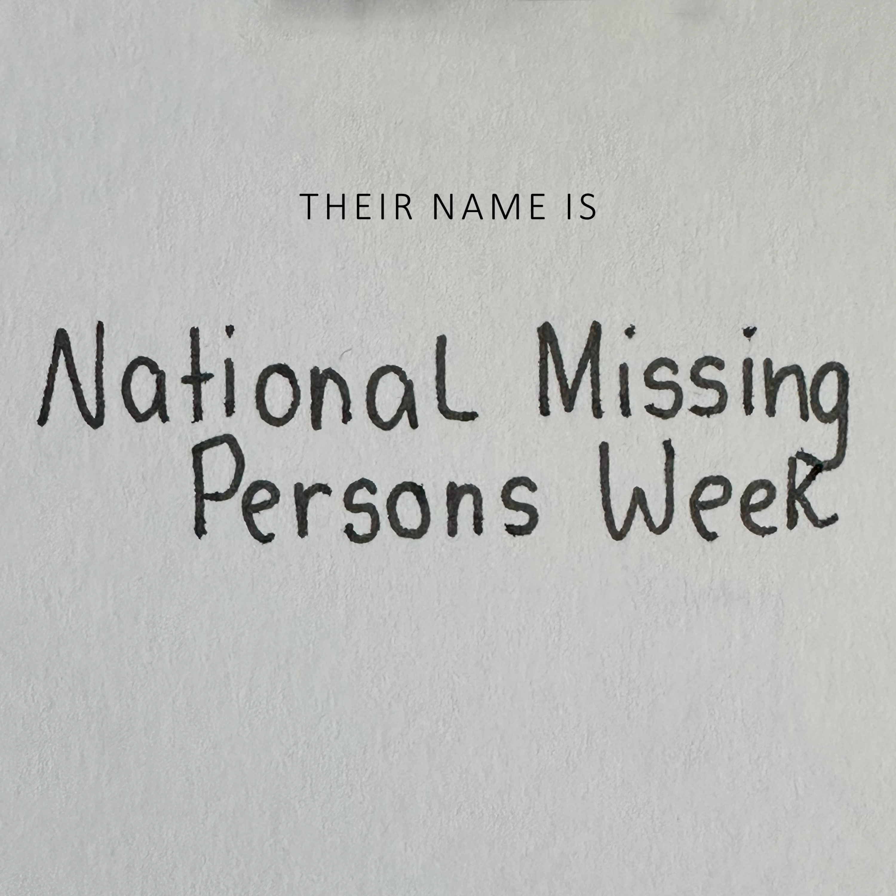 National Missing Persons Week 2024 - S2 Intro episode artwork