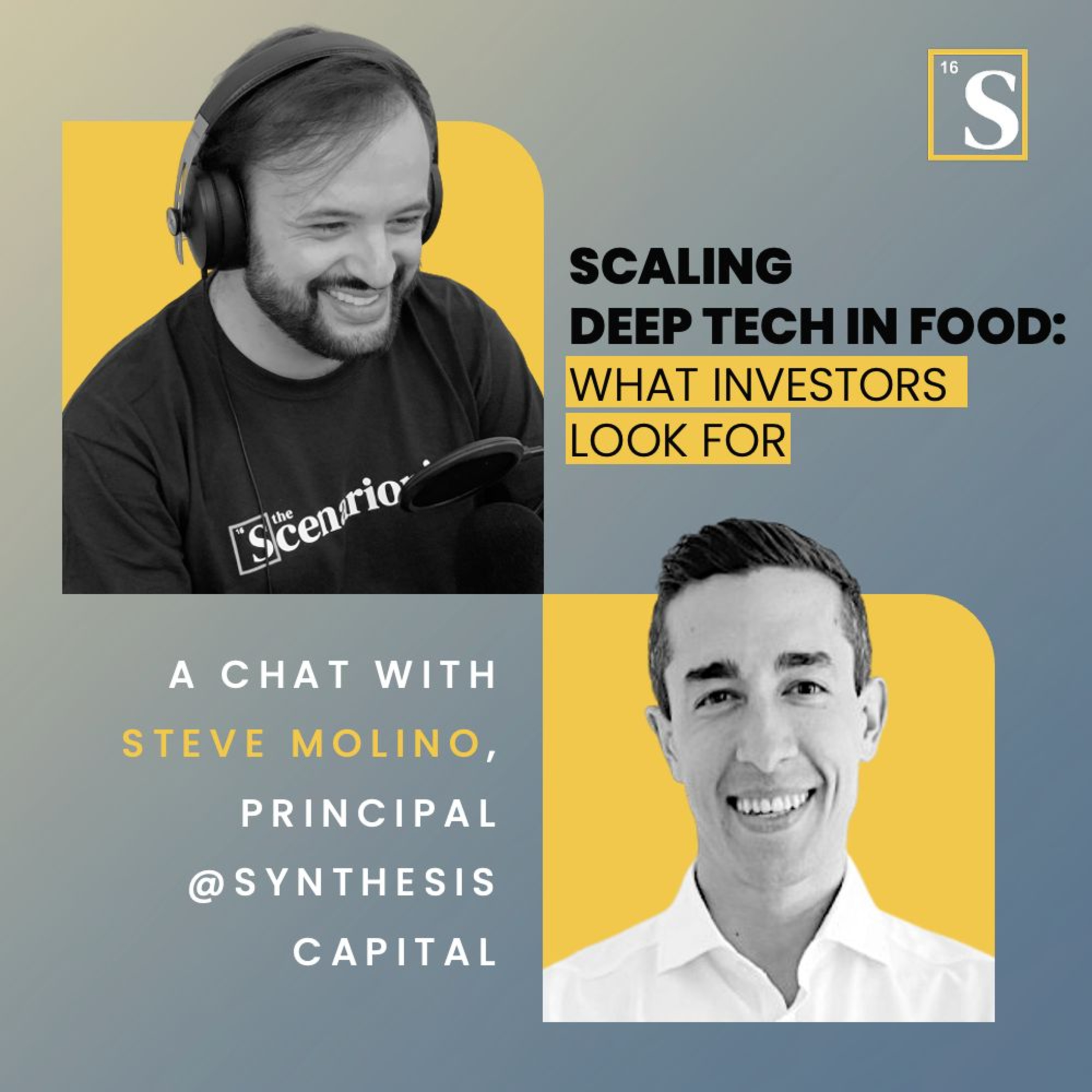 Scaling Deep Tech in Food: What Investors Look for. A chat with Steve Molino, Principal @ Synthesis Capital
