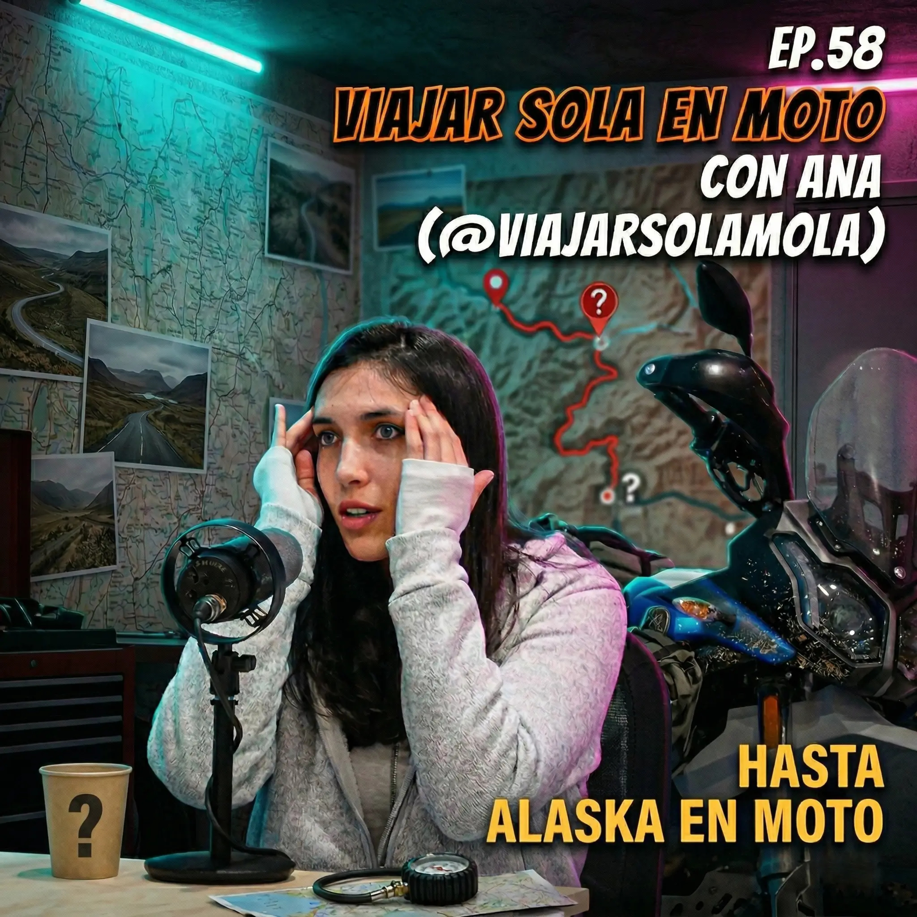 A Golpe de Gas #EP58 | Viajar sola en moto: Miedos, anécdotas y retos con Ana (@viajarsolamola)