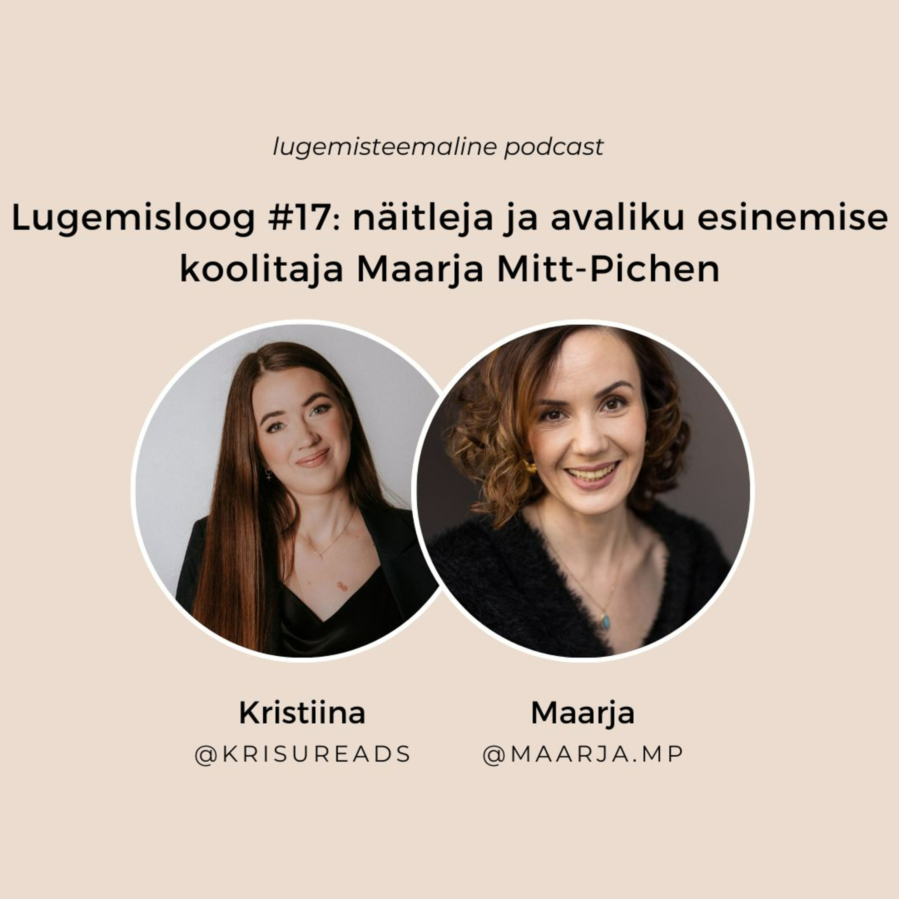 Lugemisloog #17: näitleja ja avaliku esinemise koolitaja Maarja Mitt-Pichen episode artwork