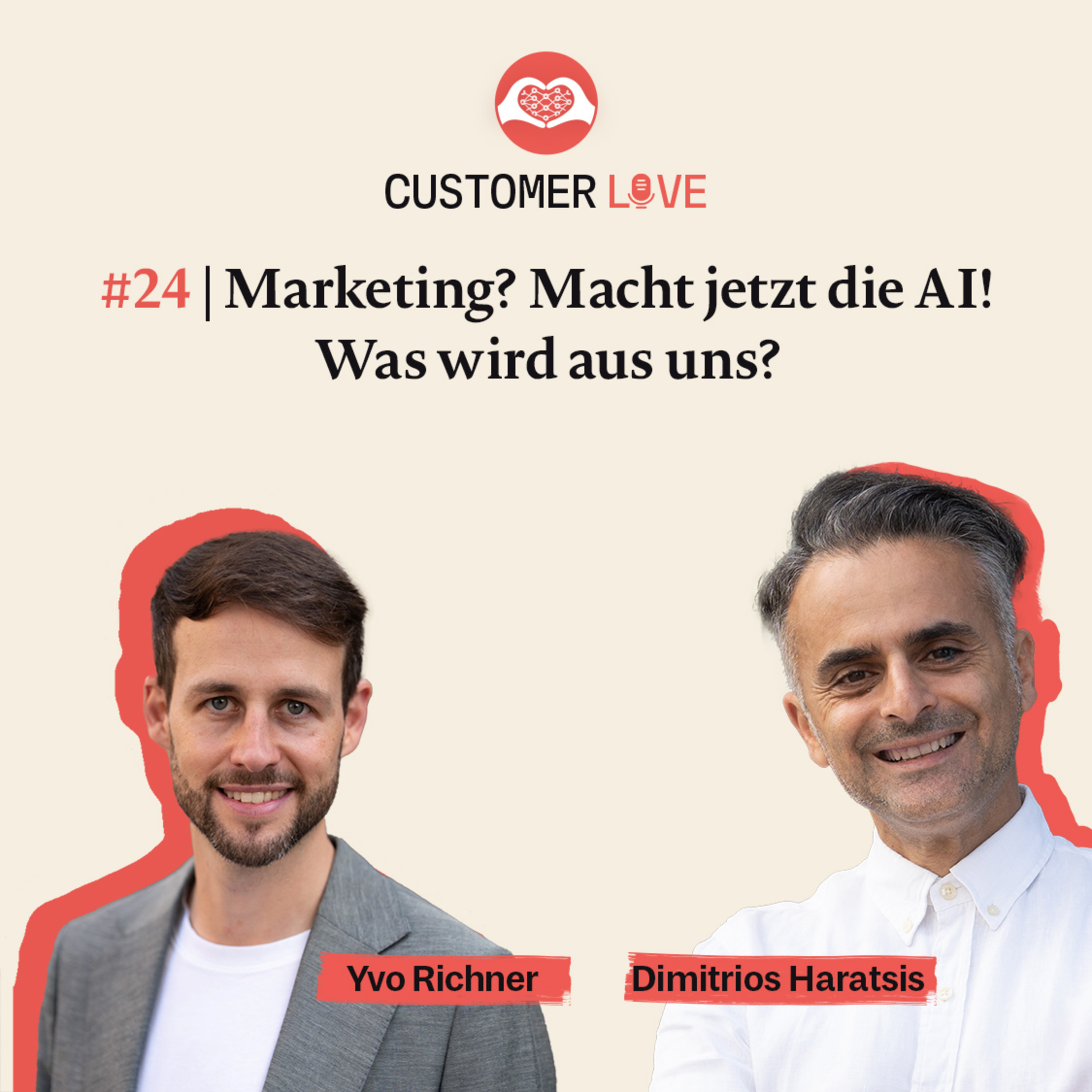 #24 | mit Yvo Richner von elaboratum Schweiz | Agentic AI im Marketing | Silicon Personas |AI Adoption im Unternehmen| der Mensch und AI episode artwork